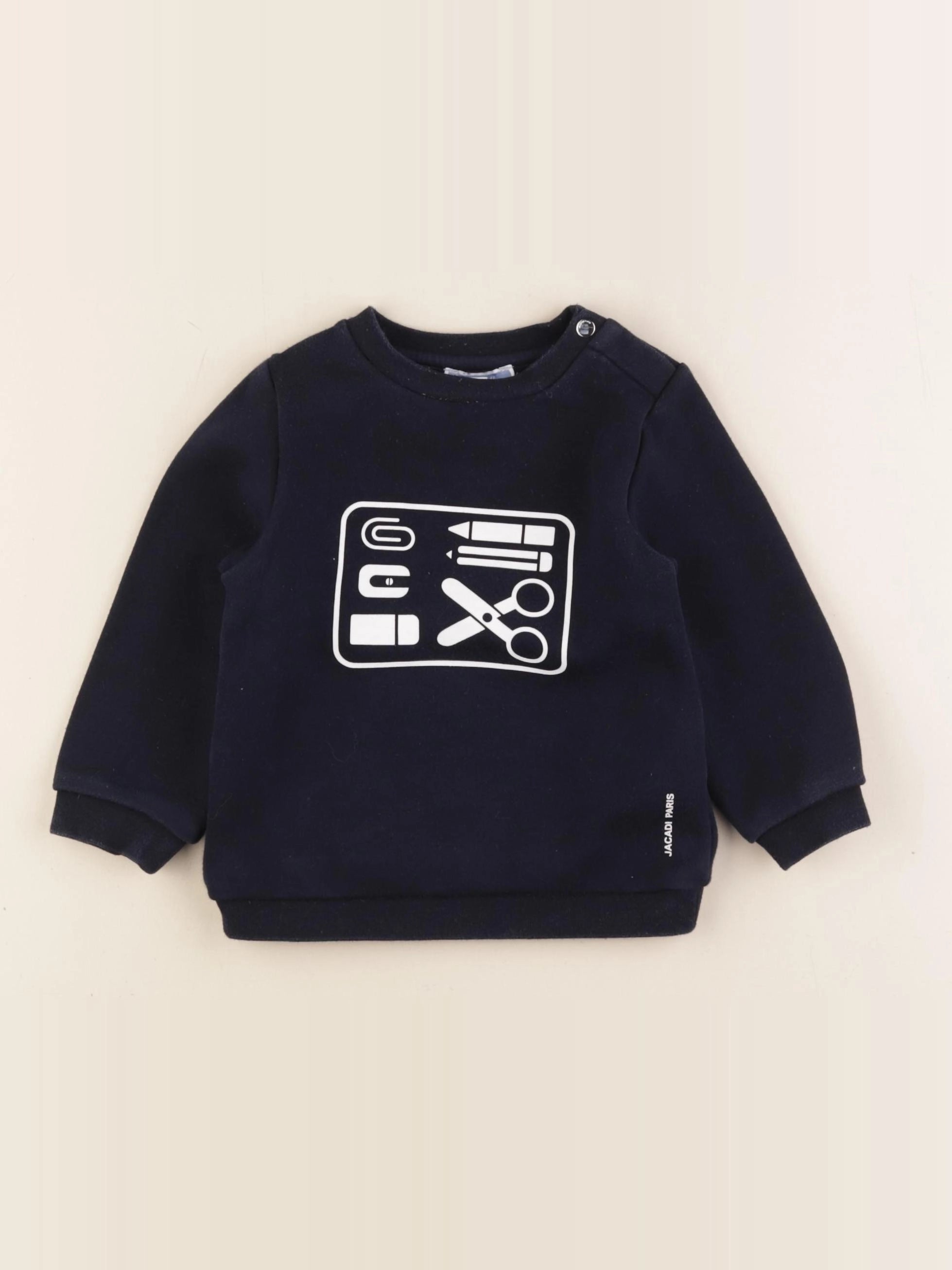 Jacadi - sweat bleu - 18 mois