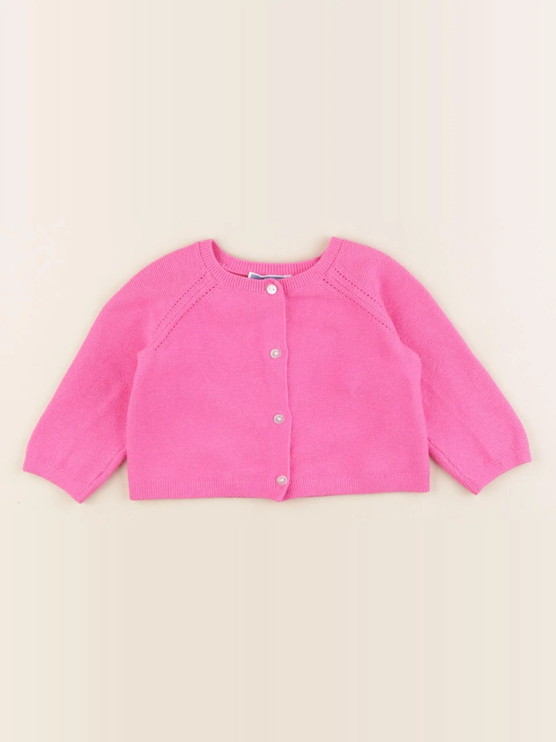 Jacadi - gilet rose - 6 mois