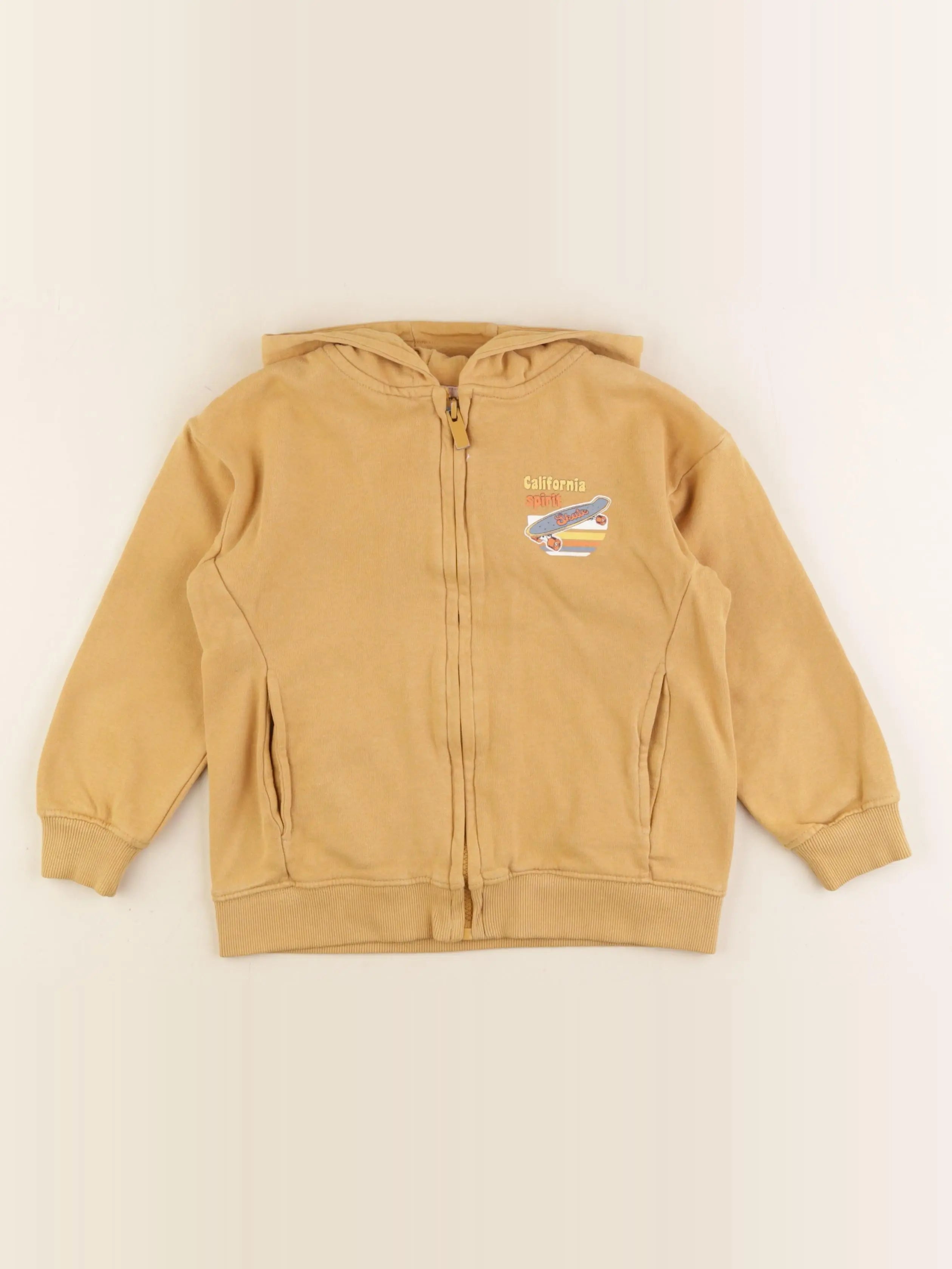 Vertbaudet - sweat jaune - 6 ans