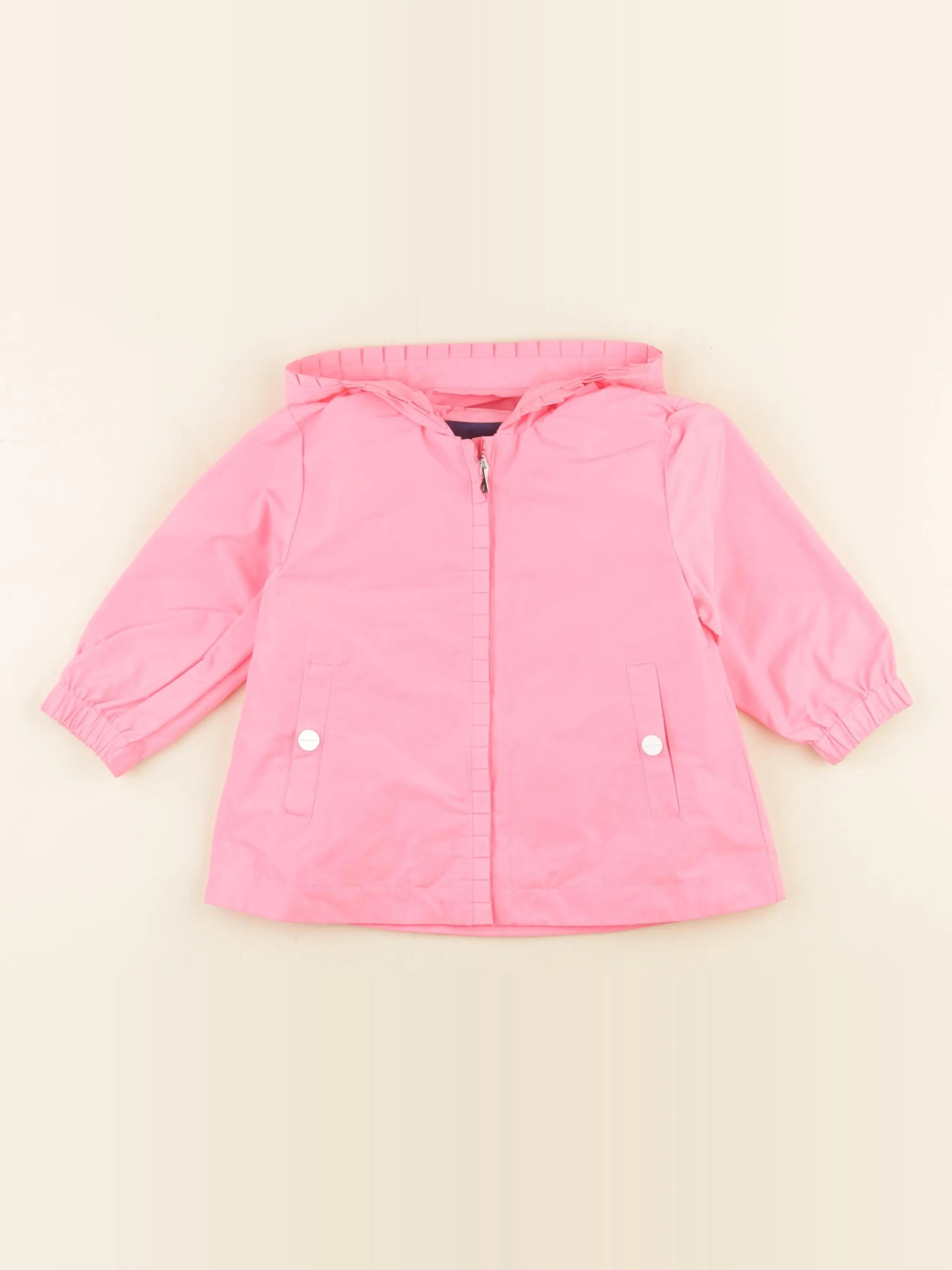 Jacadi - imperméable doublure amovible rose - 18 mois