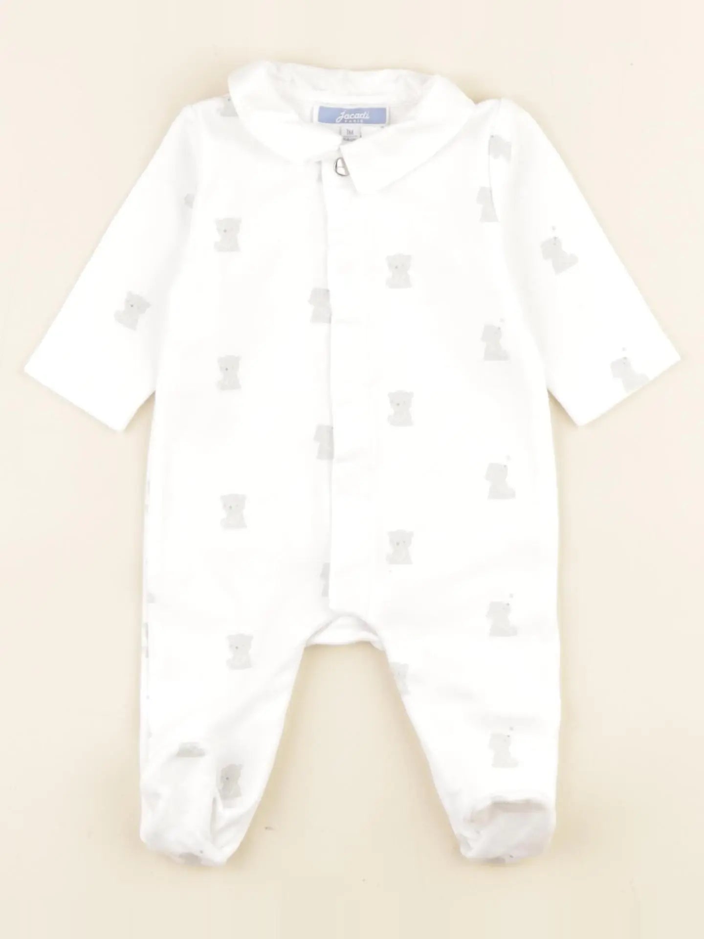 Jacadi - pyjama coton blanc - 1 mois