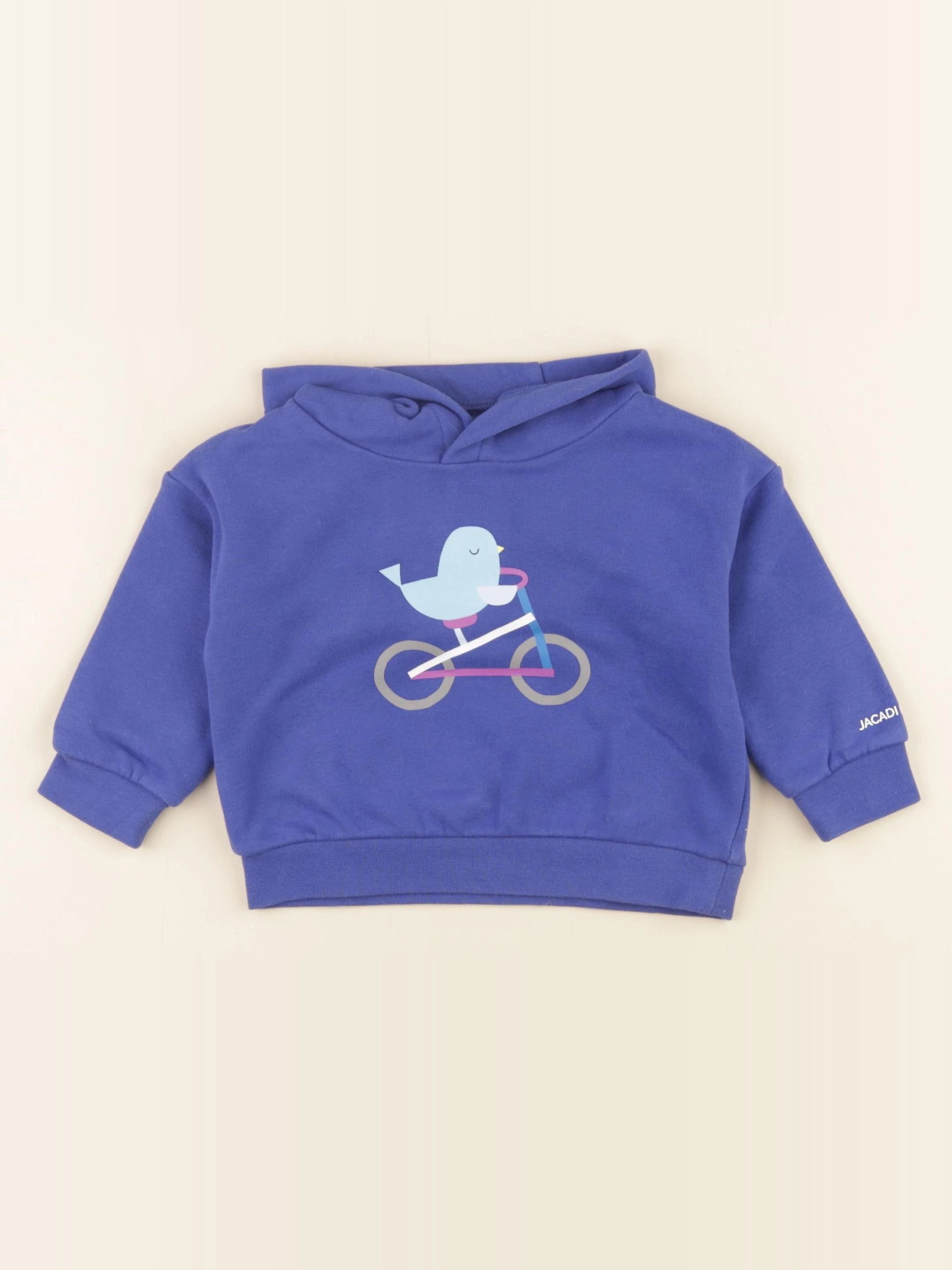 Jacadi - sweat bleu - 12 mois