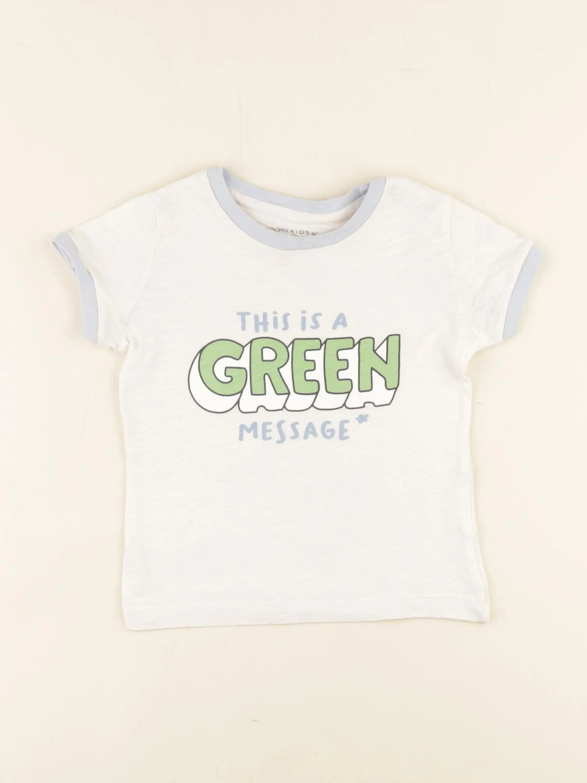 Monoprix - tee-shirt beige - 3 ans