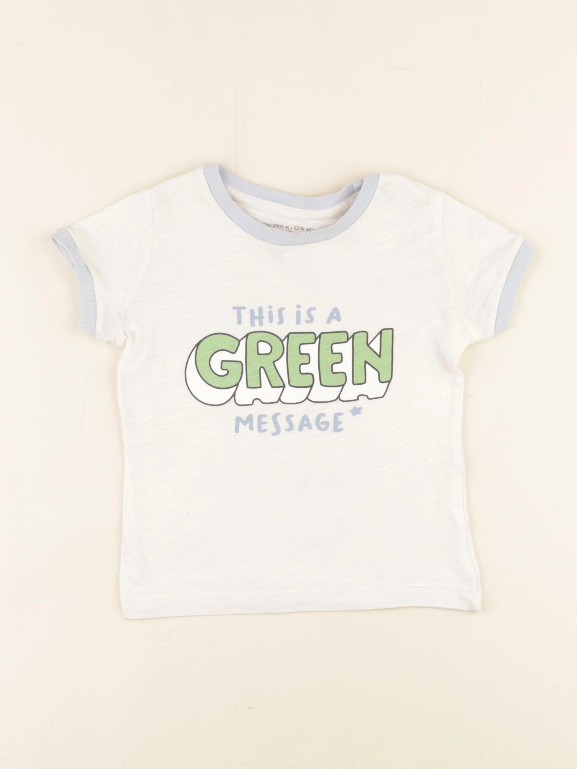 Monoprix - tee-shirt beige - 3 ans