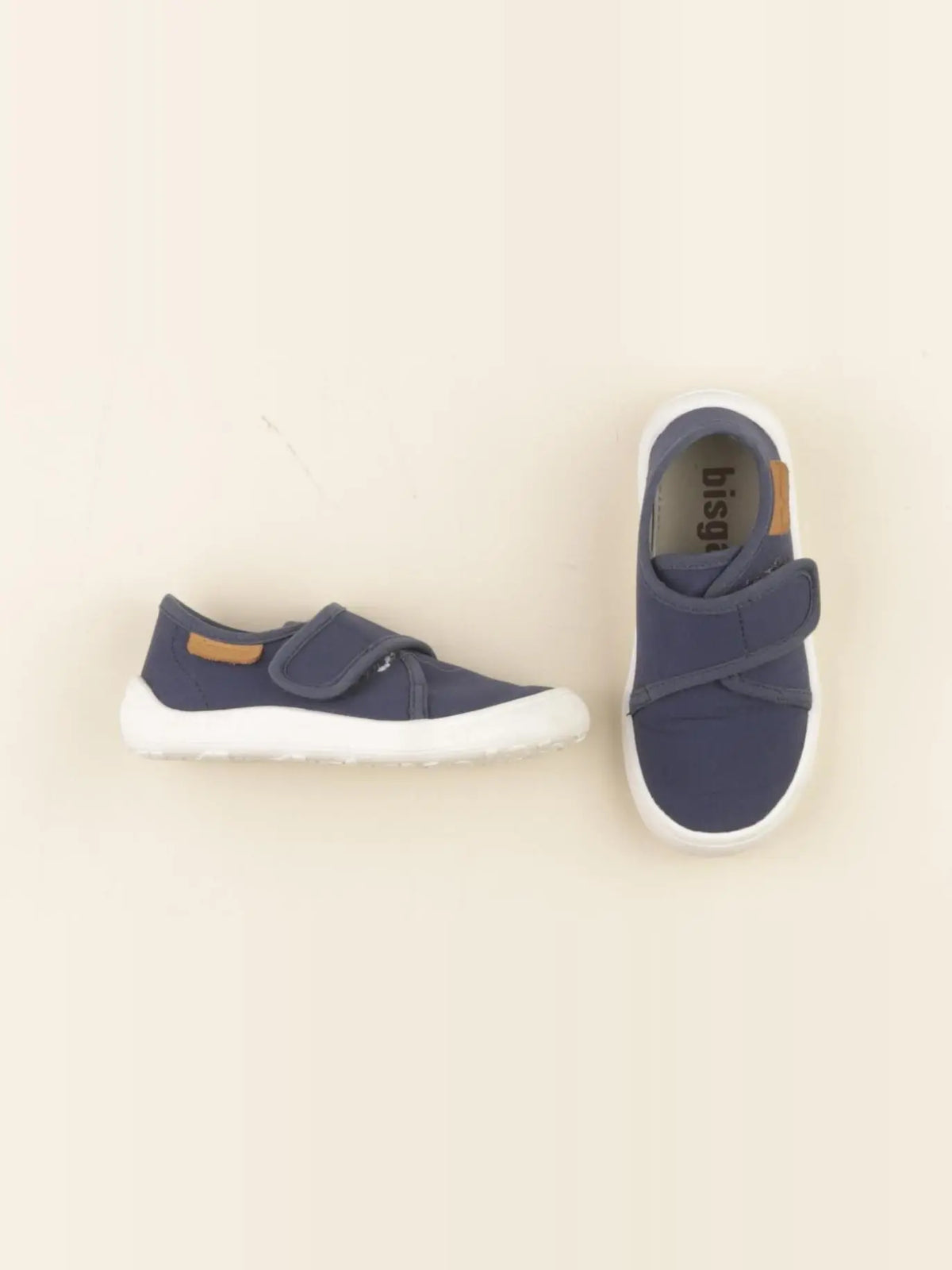 Bisgaard - tennis à scratch/ lacets bleu - pointure 24/25