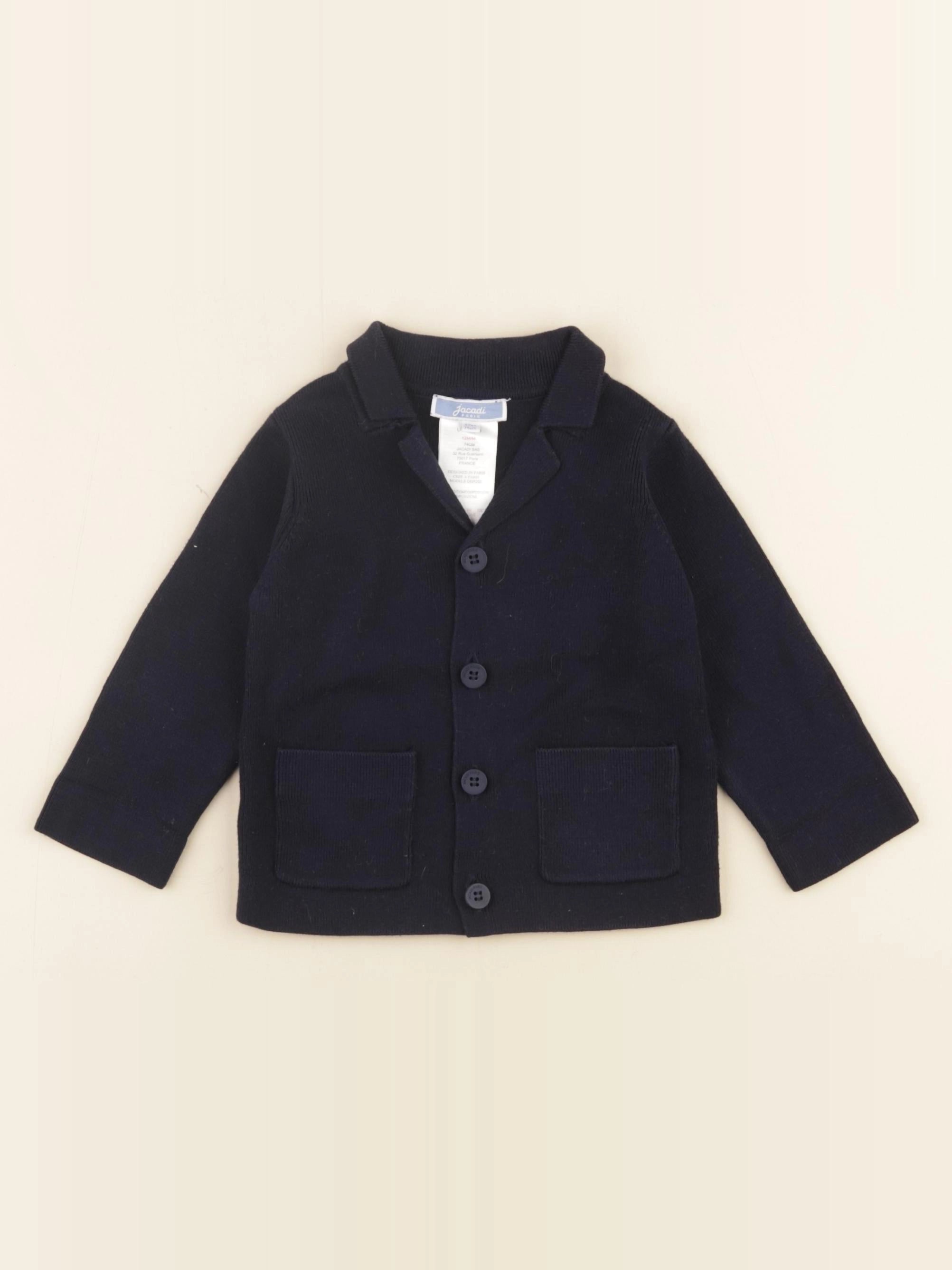 Jacadi - gilet bleu - 12 mois