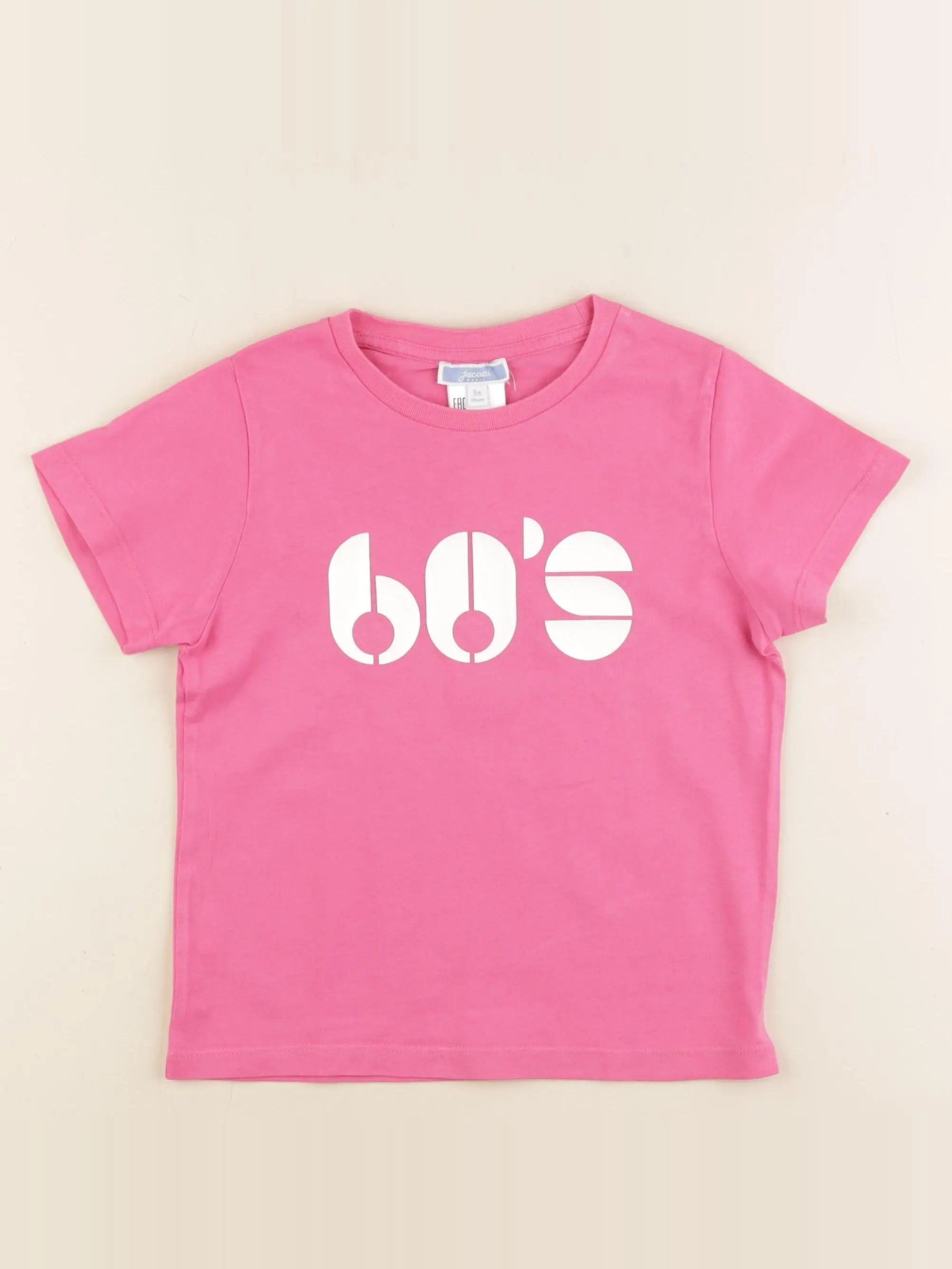 Jacadi - tee-shirt rose - 6 ans