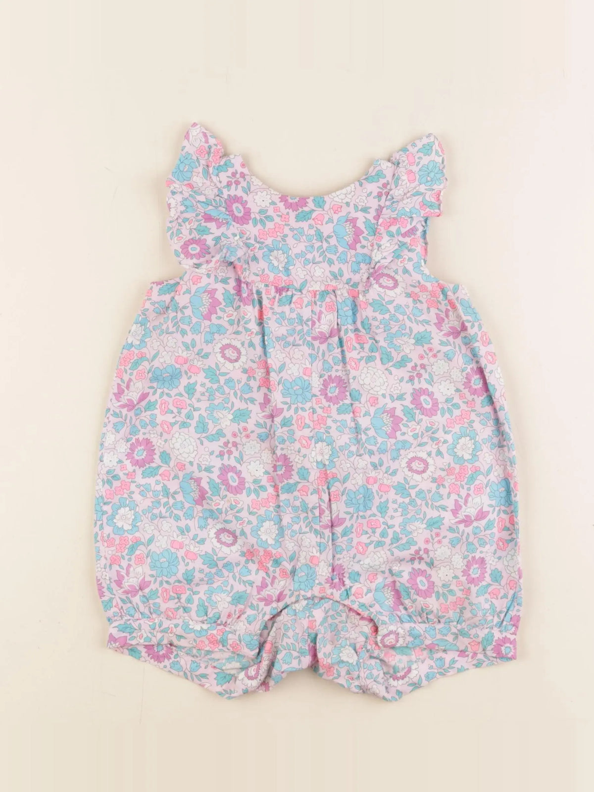 Jacadi - combinaison liberty multicolore - 12 mois