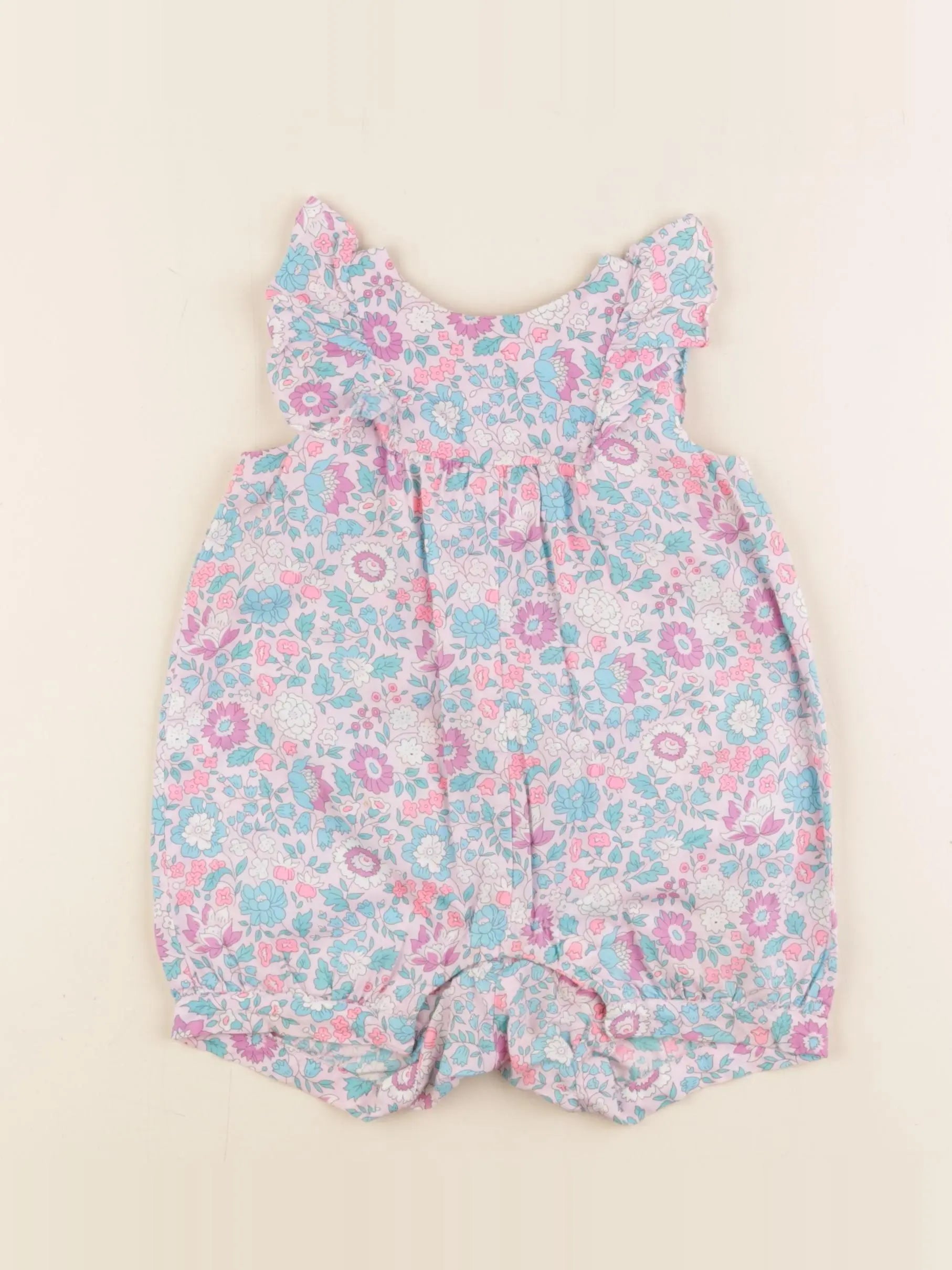 Jacadi - combinaison liberty multicolore - 12 mois