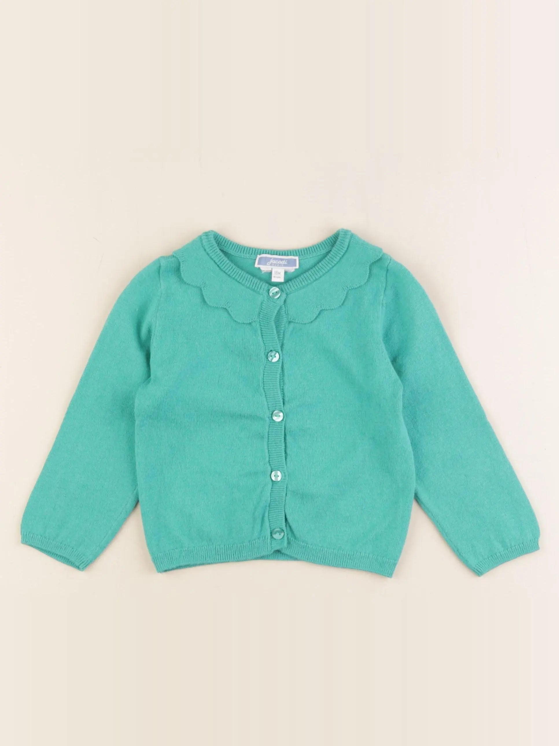 Jacadi - gilet vert - 18 mois