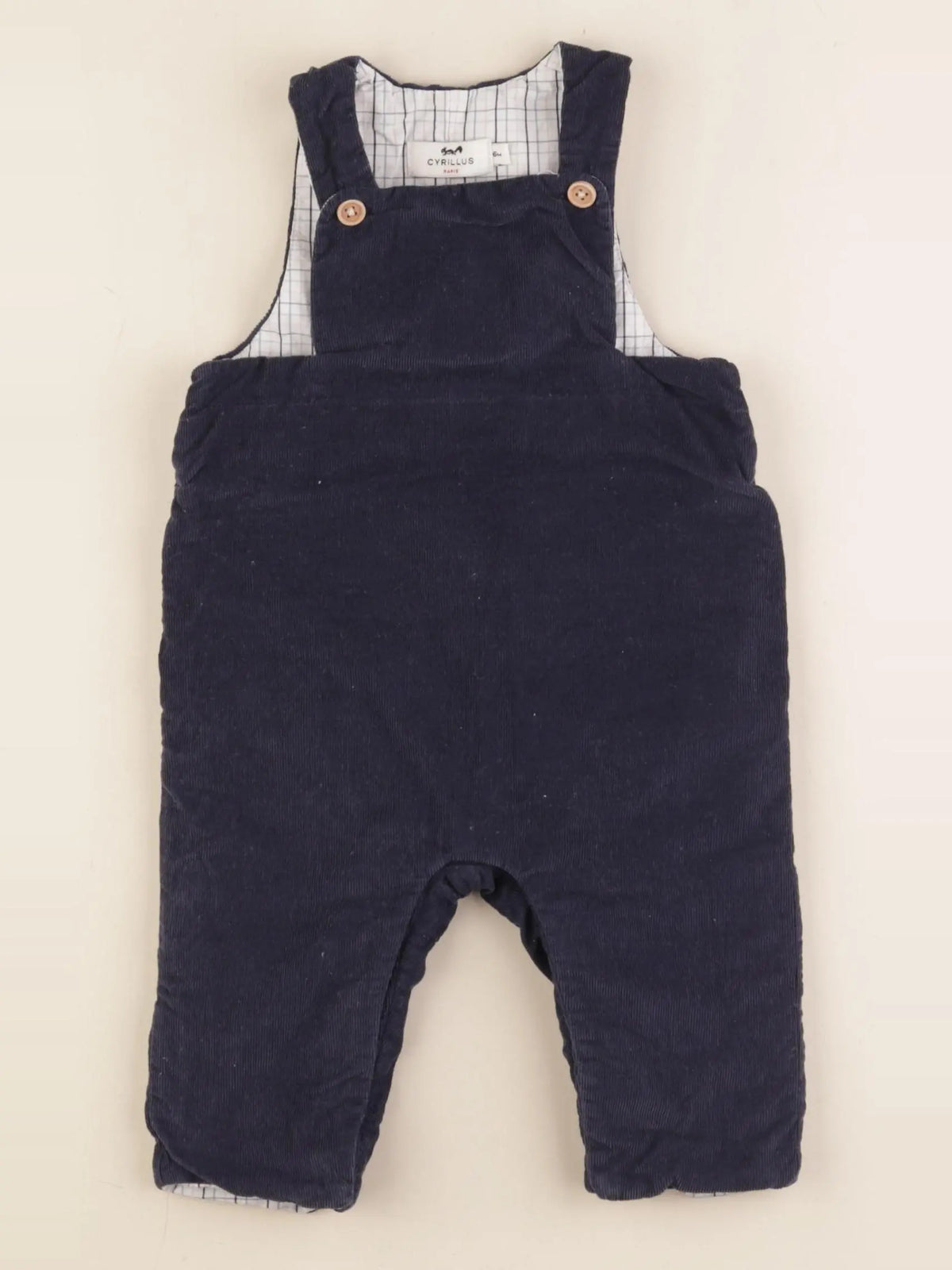 Cyrillus - salopette bleu - 6 mois