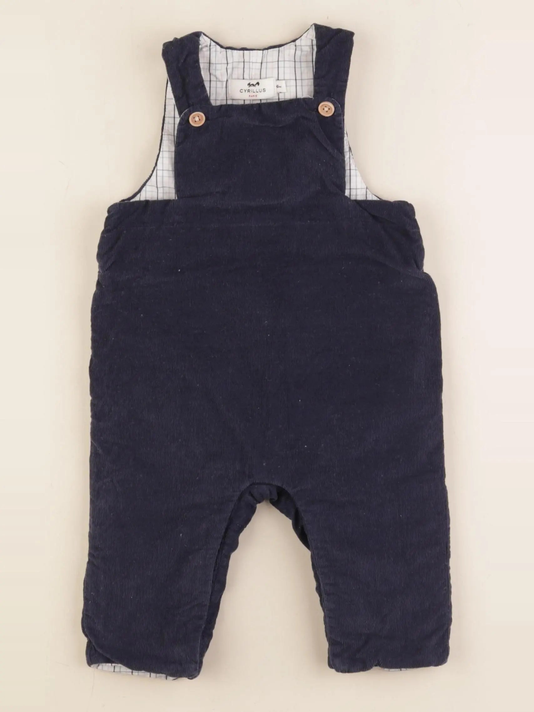 Cyrillus - salopette bleu - 6 mois