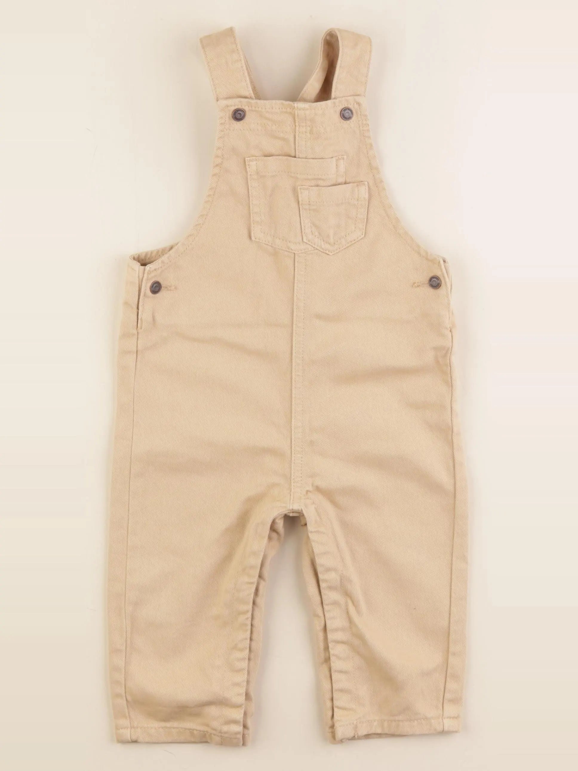 Vertbaudet - salopette beige - 18 mois