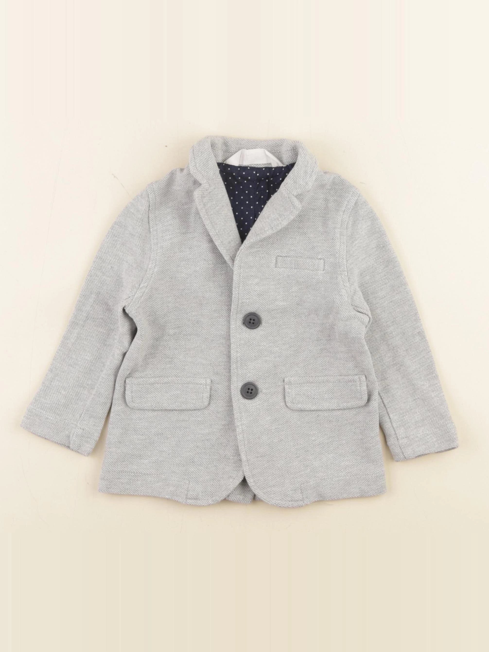 H&M - veste gris - 18/24 mois