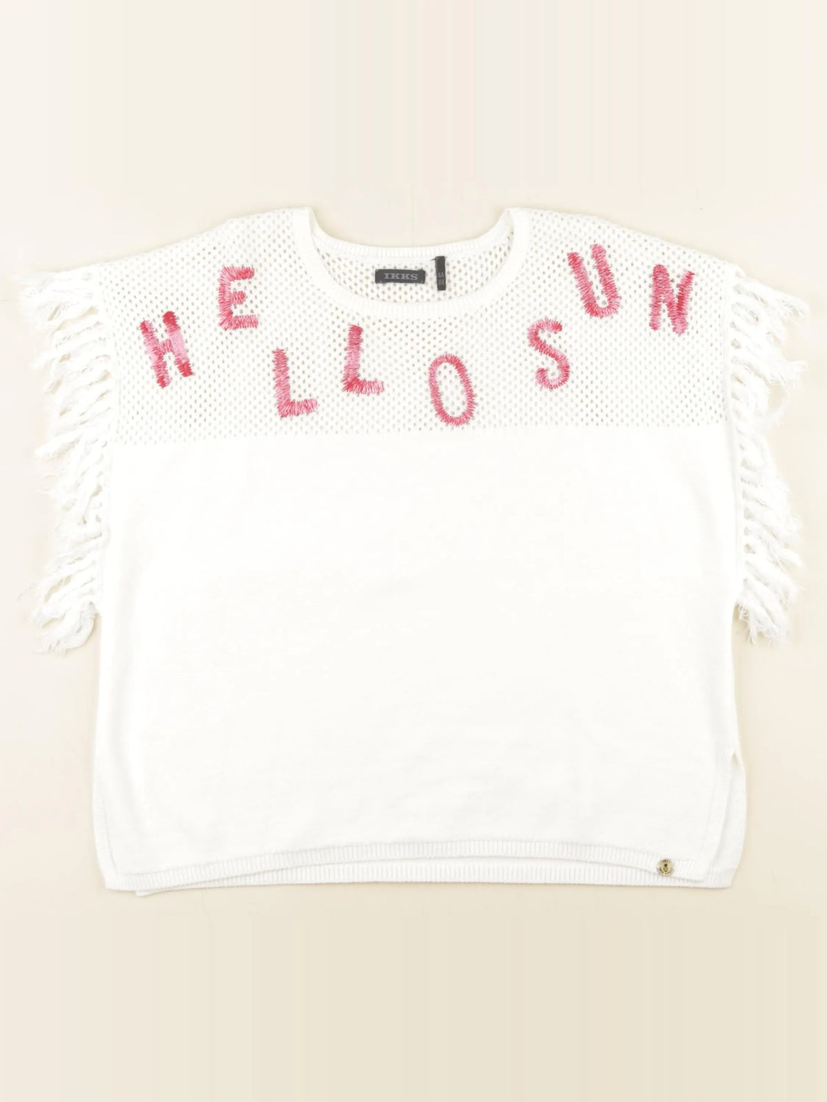 IKKS - tee-shirt blanc - 6 ans