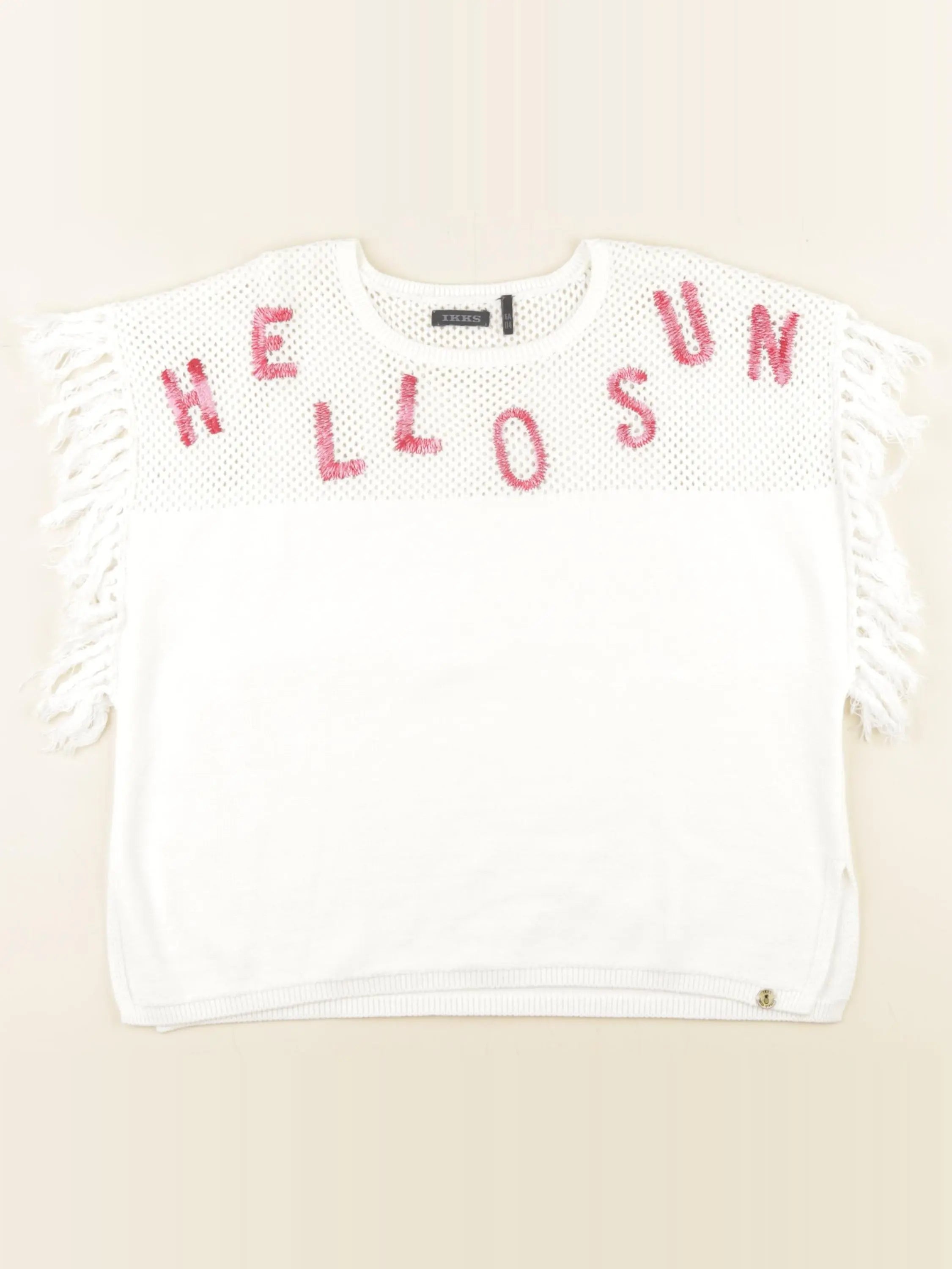 IKKS - tee-shirt blanc - 6 ans