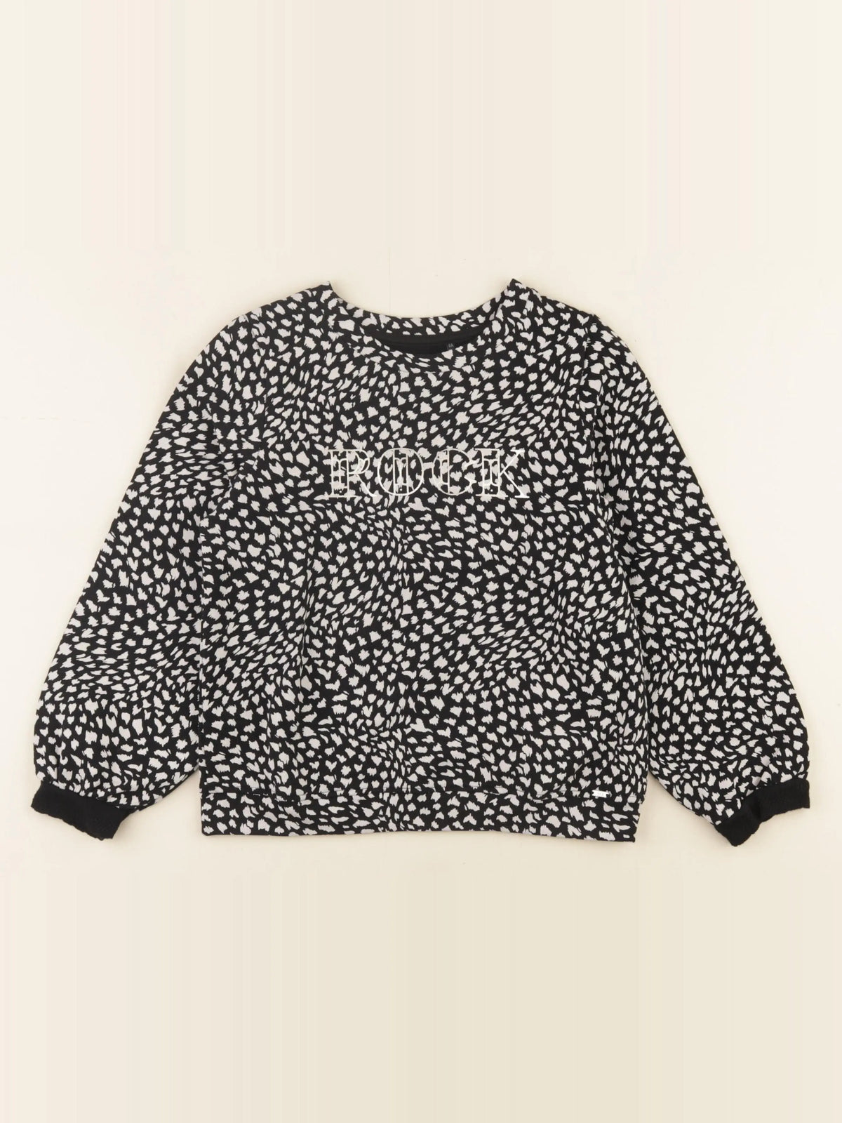 IKKS - sweat noir - 8 ans