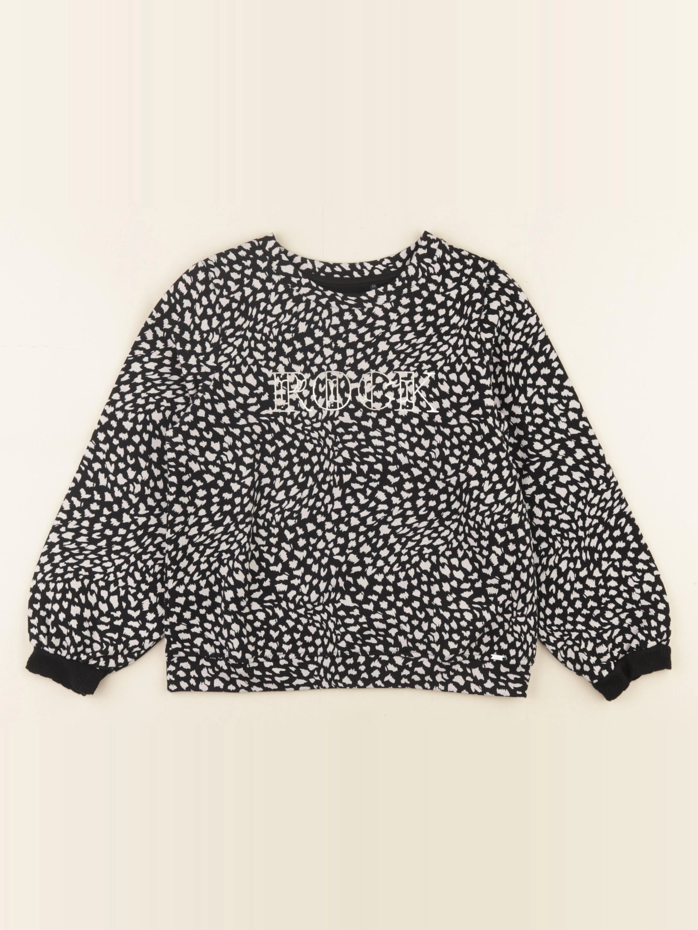 IKKS - sweat noir - 8 ans