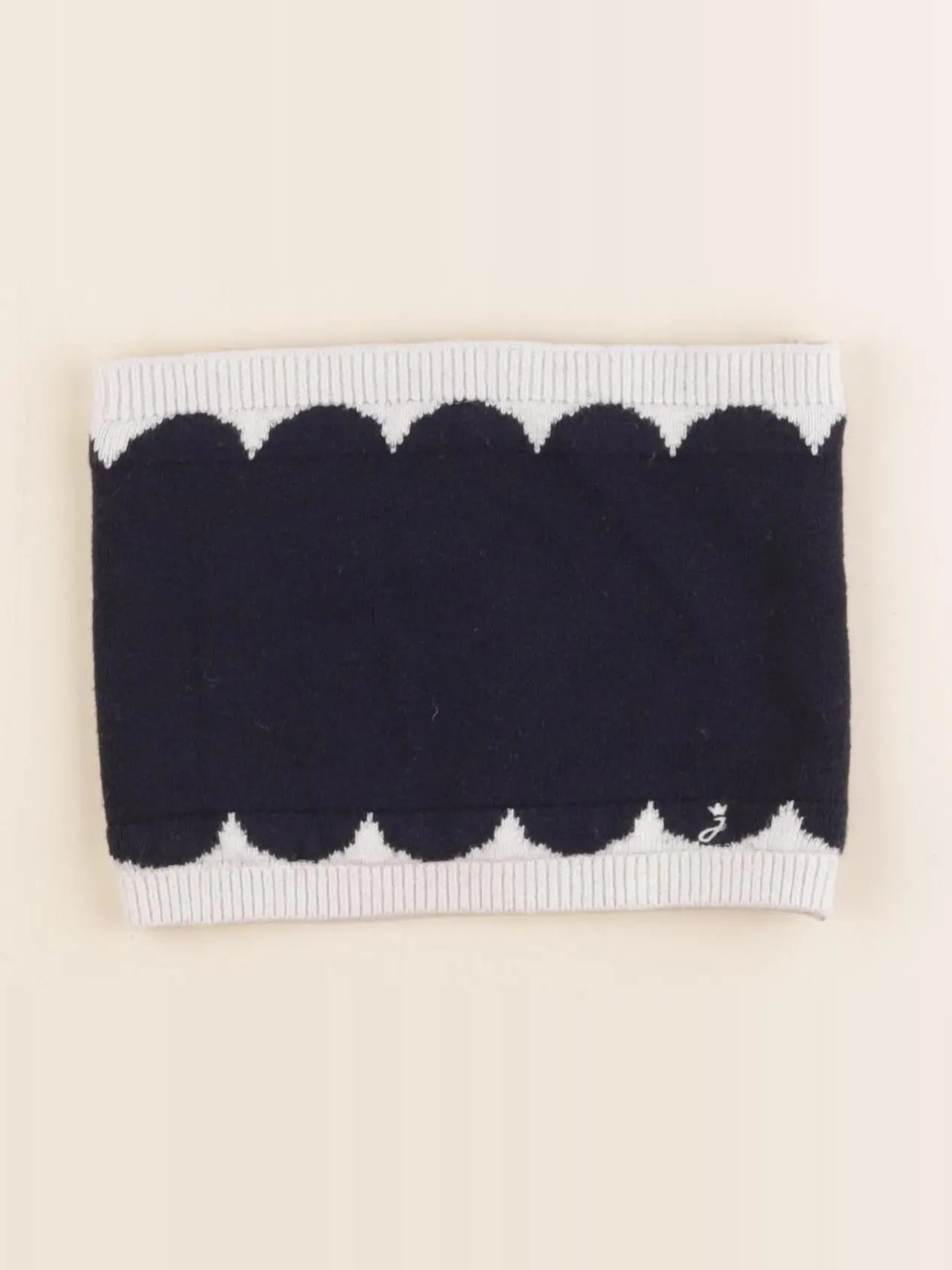 Jacadi - tour de cou bleu, blanc - 10/12 ans