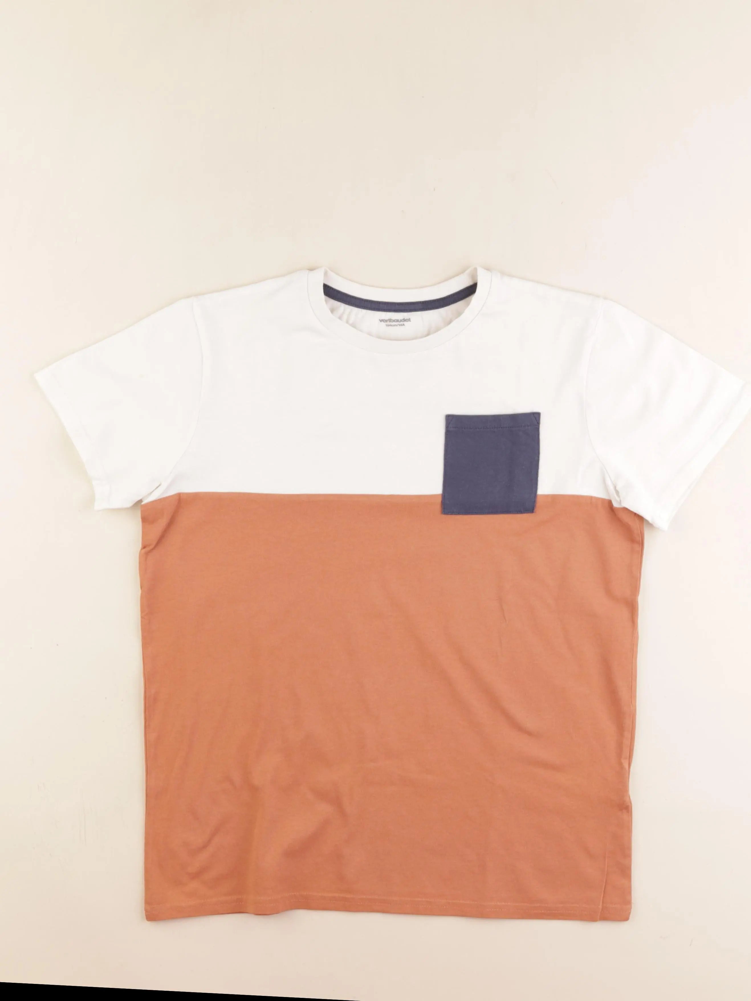 Vertbaudet - tee-shirt blanc - 14 ans