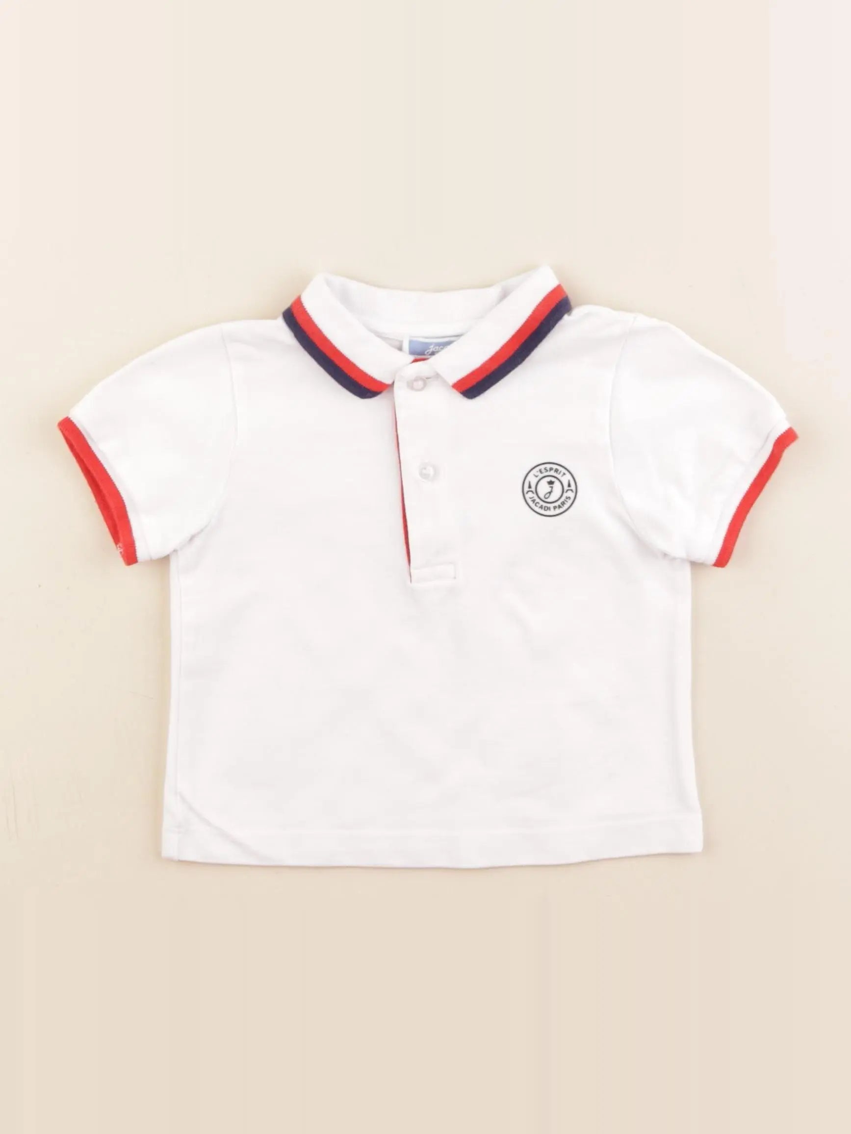 Jacadi - polo blanc, multicolore - 18 mois