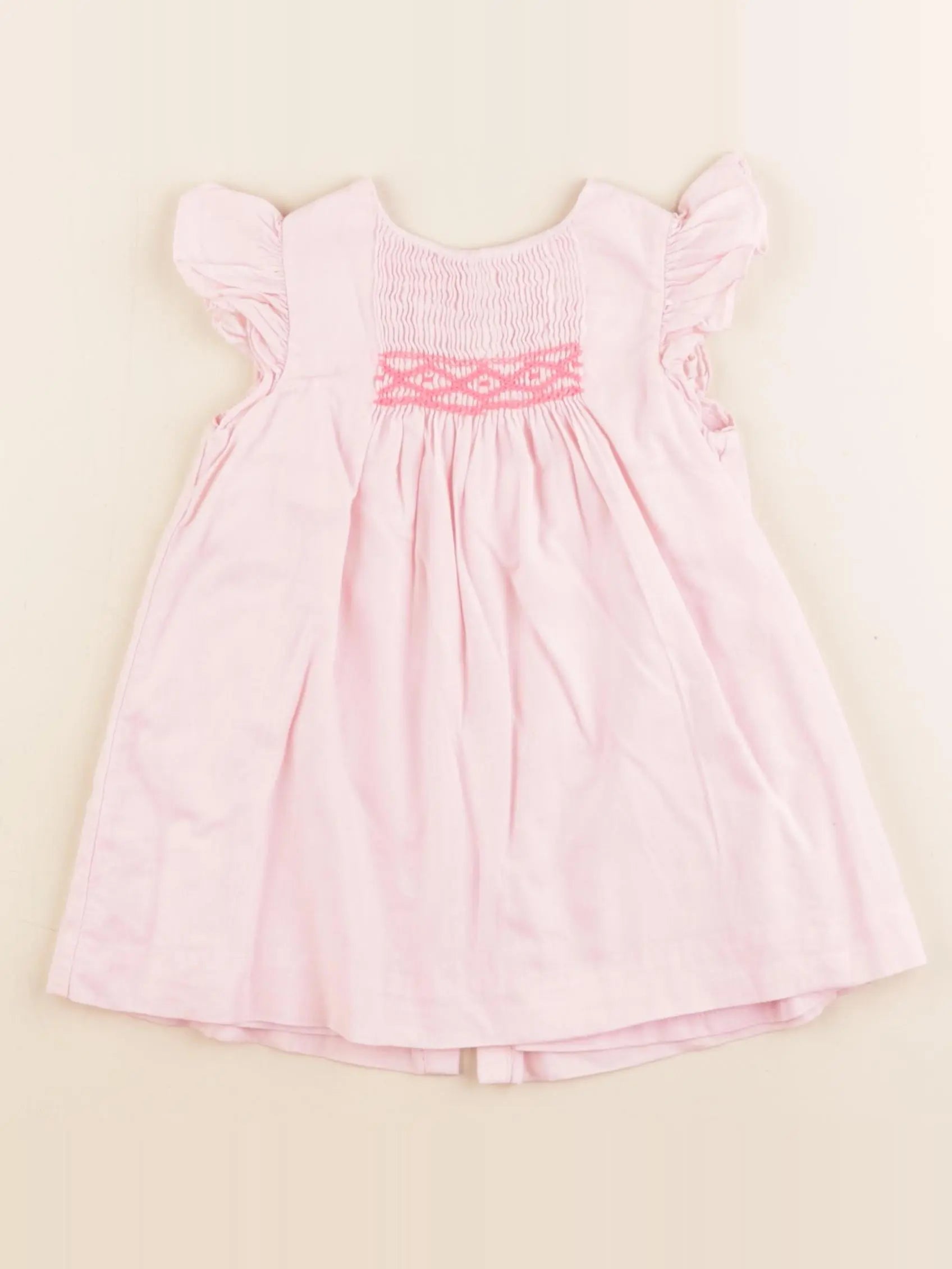Jacadi - robe rose - 12 mois