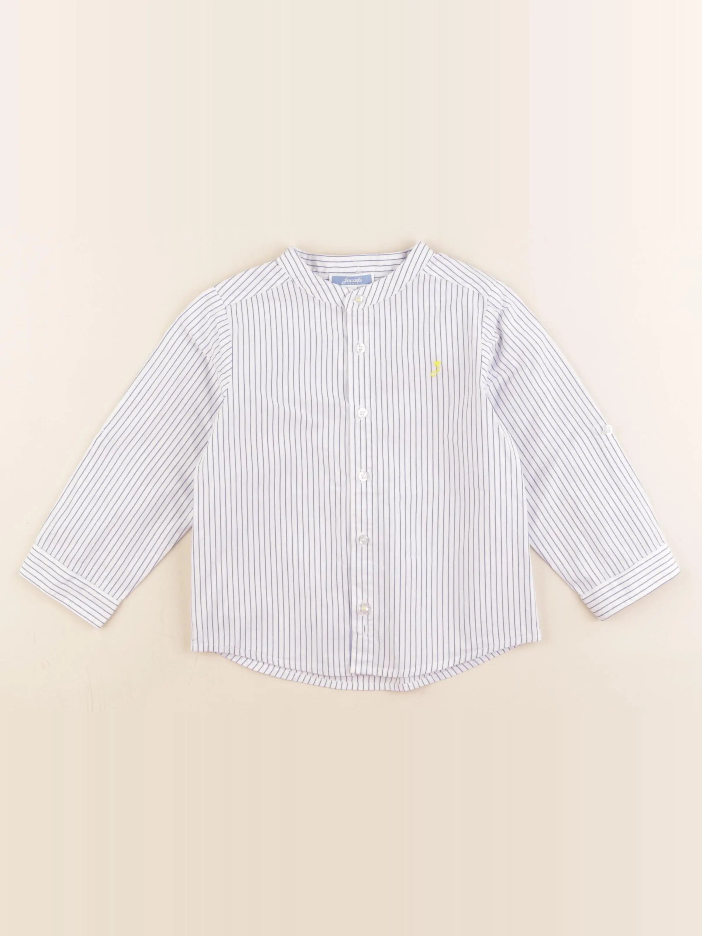 Jacadi - chemise blanc, bleu - 24 mois