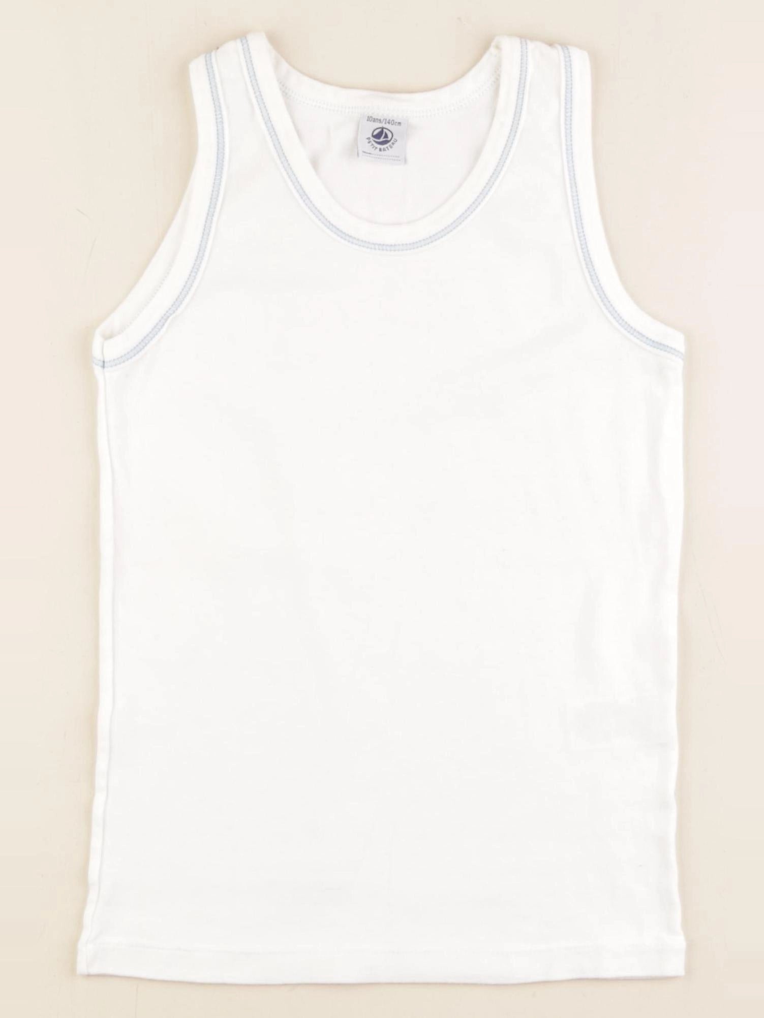 Petit Bateau - maillot de corps blanc - 10 ans