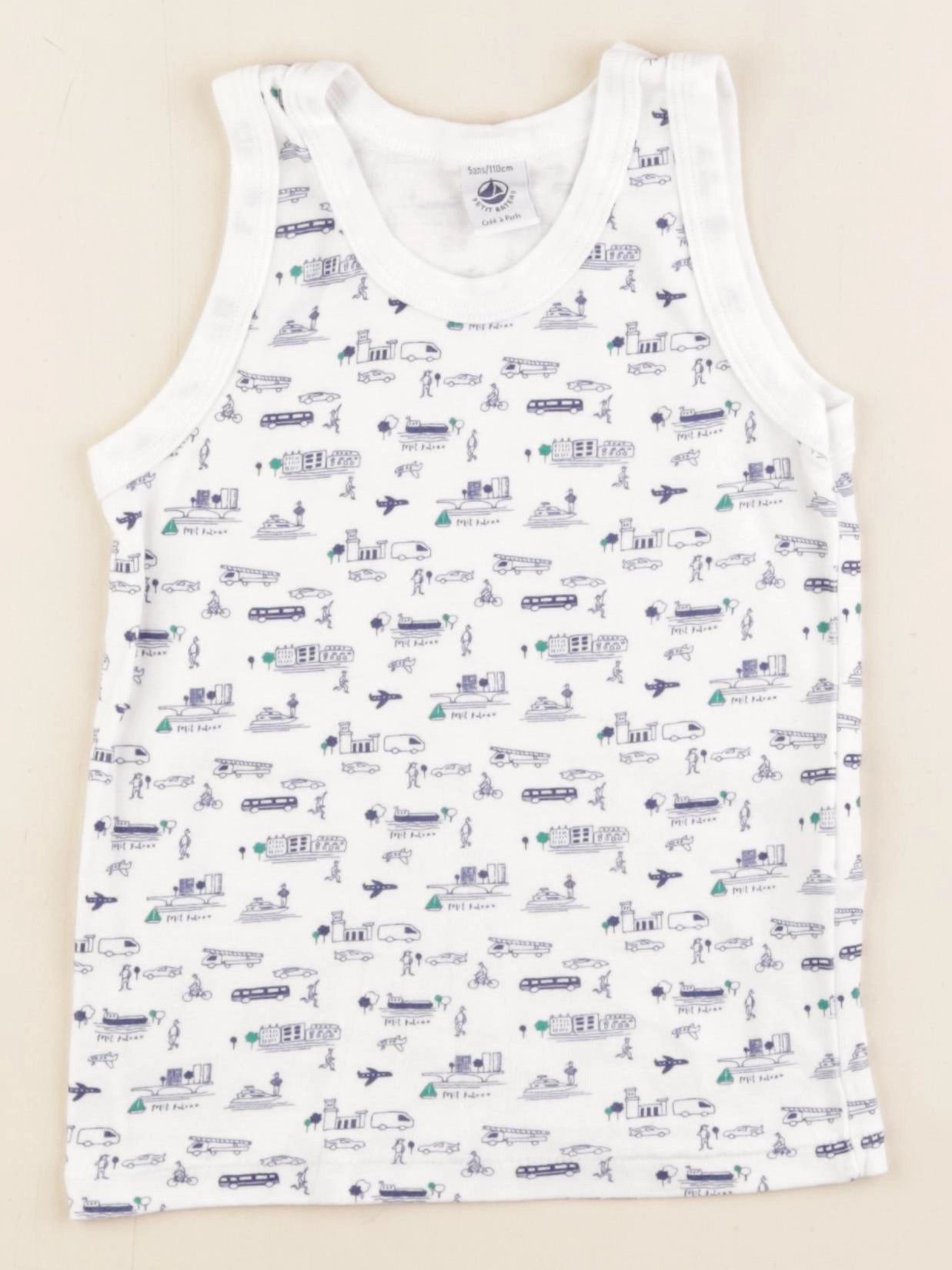 Petit Bateau - maillot de corps blanc - 5 ans