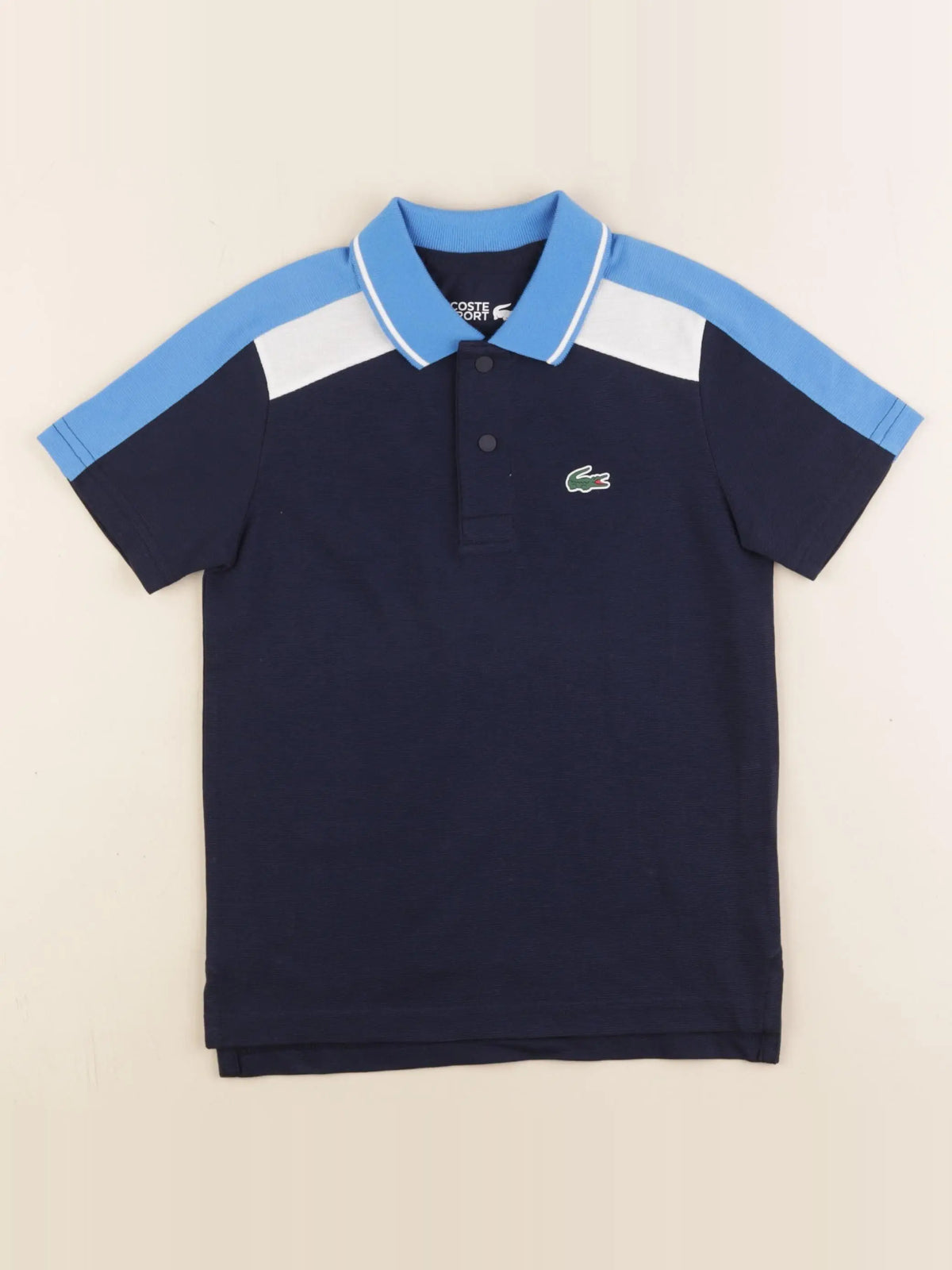 Lacoste - polo bleu - 4 ans