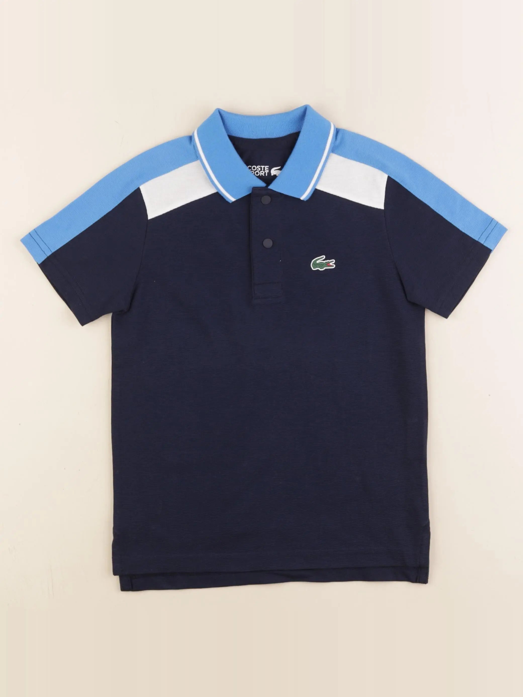Lacoste - polo bleu - 4 ans