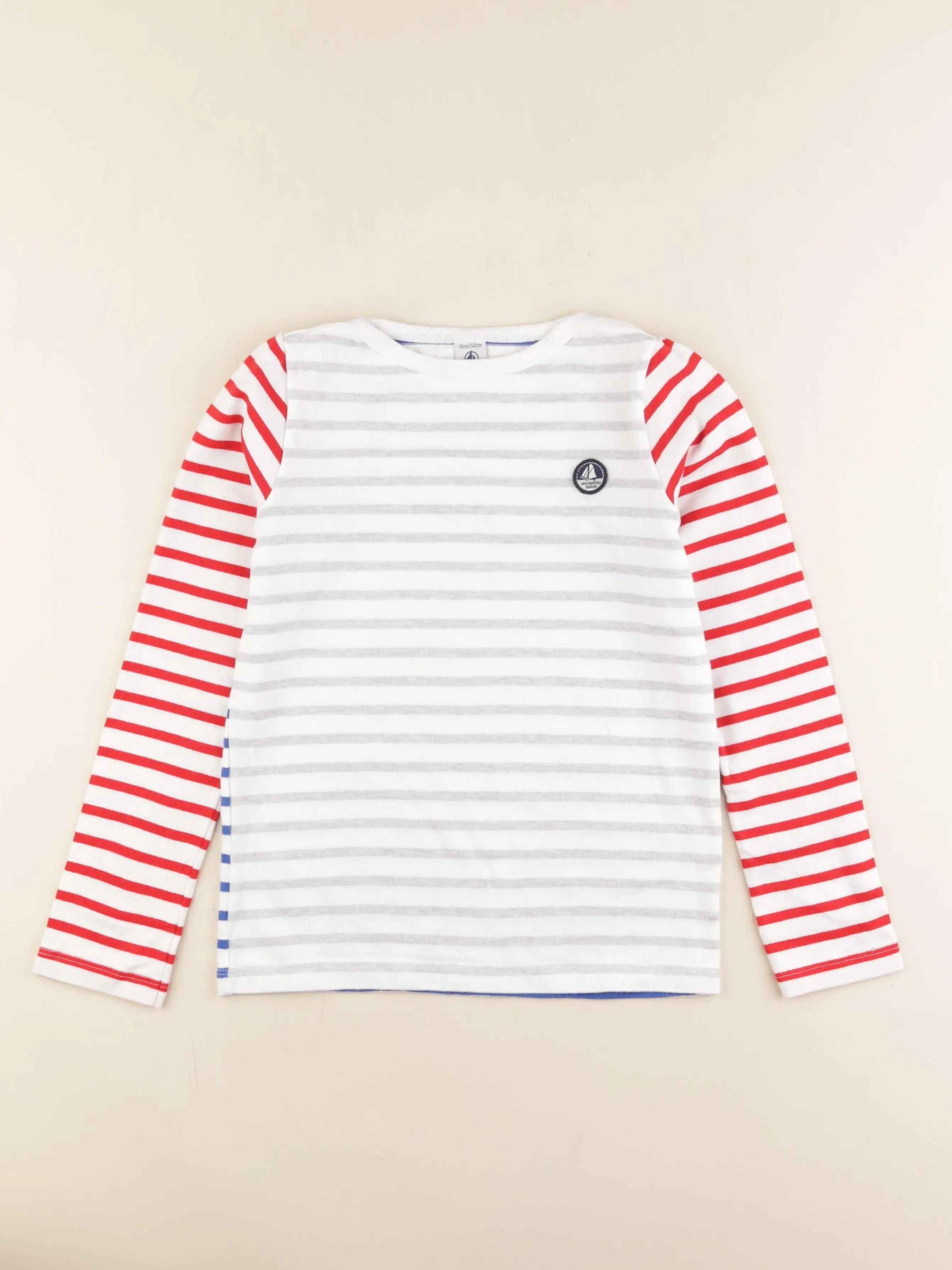 Petit Bateau - pull blanc - 10 ans