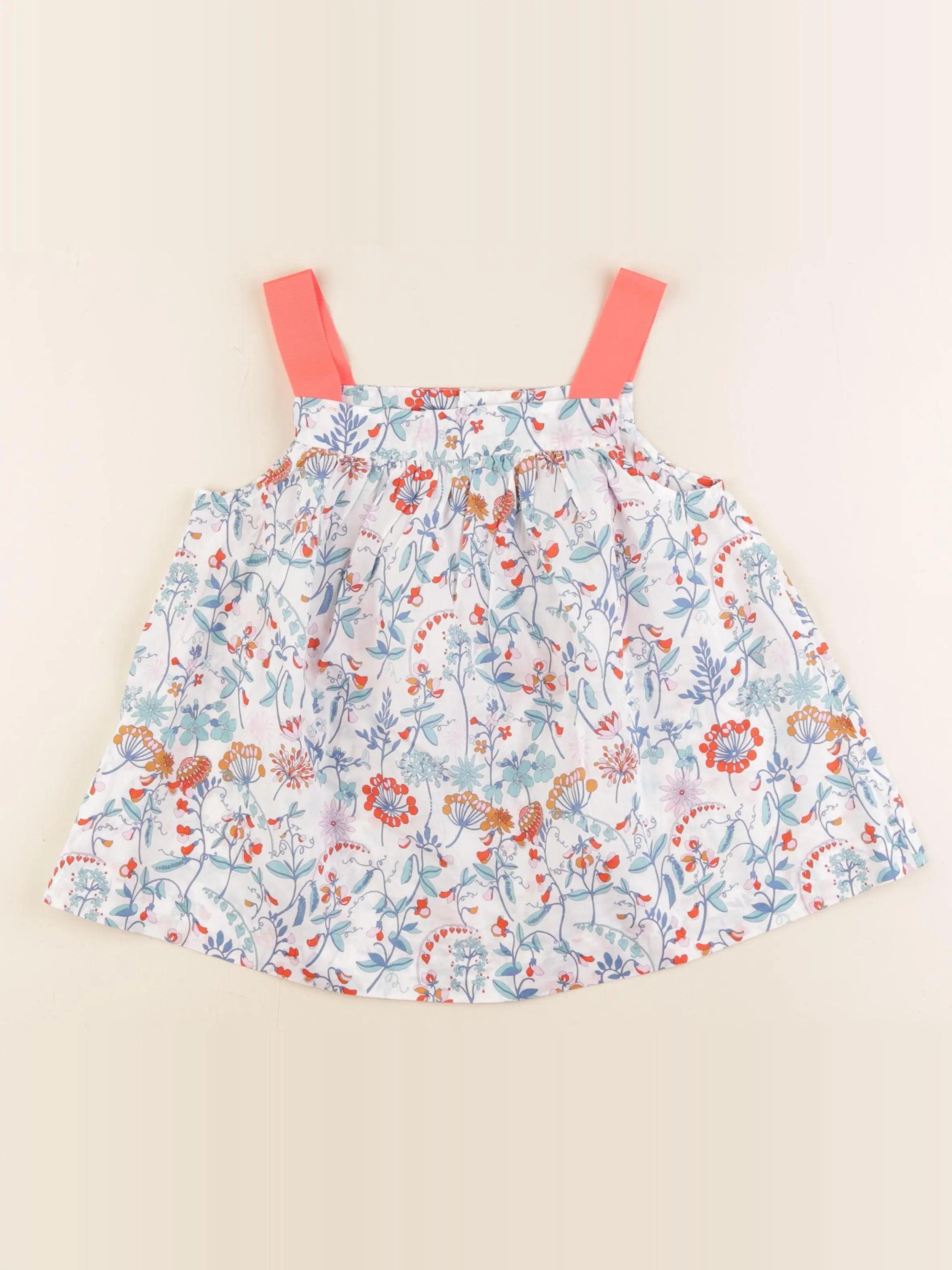 Jacadi - blouse liberty multicolore - 8 ans