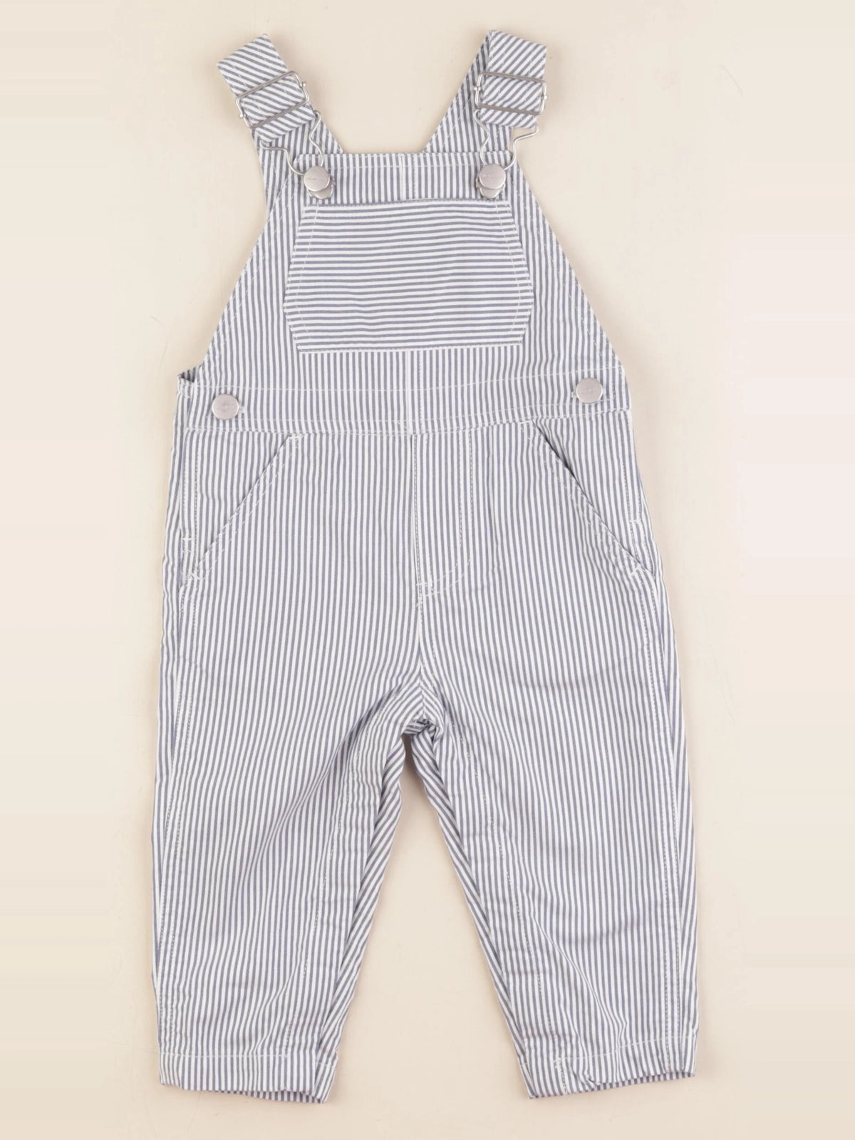 Jacadi - salopette bleu, blanc - 12 mois