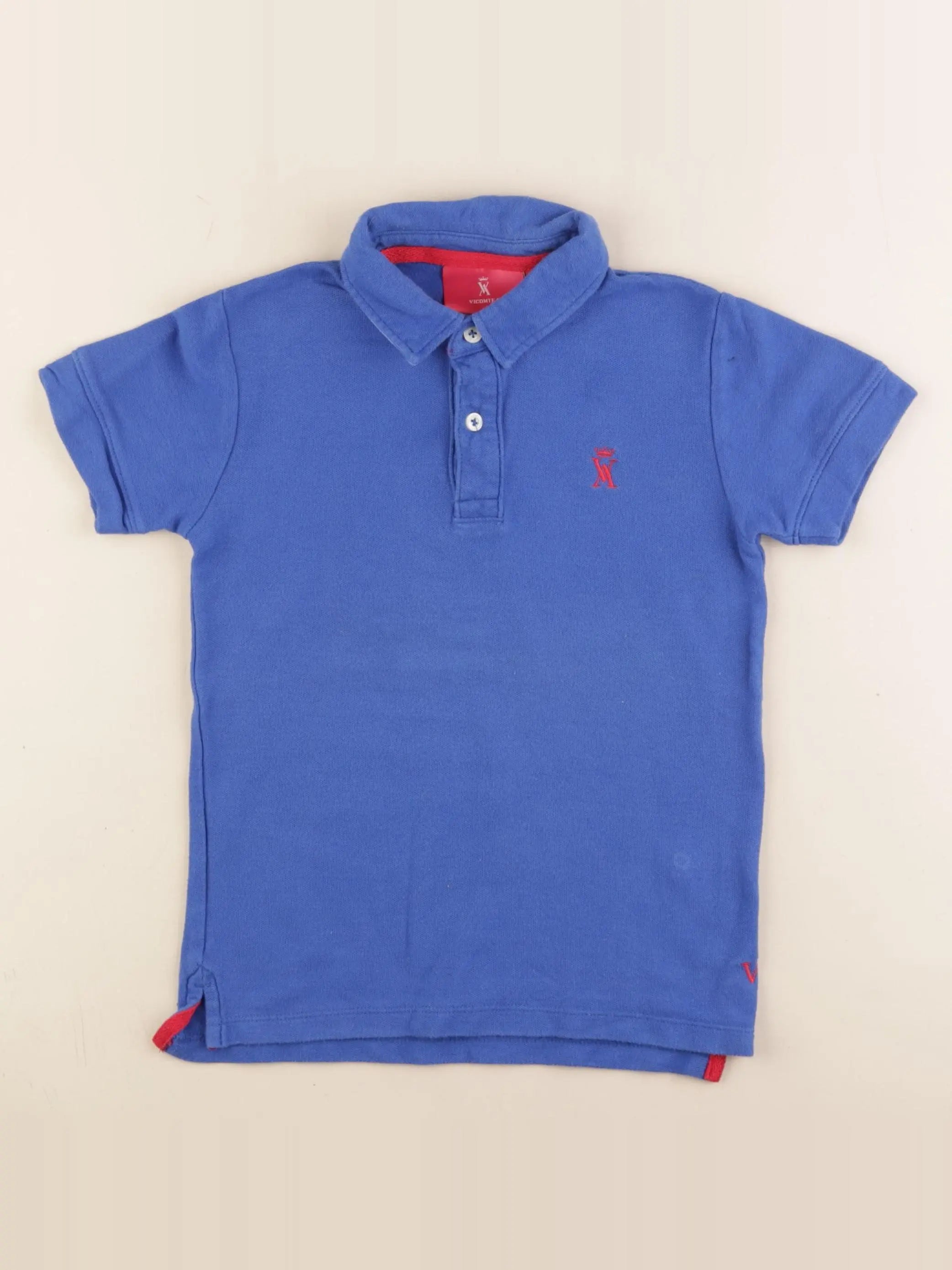 Vicomte A.  - polo bleu - 8 ans