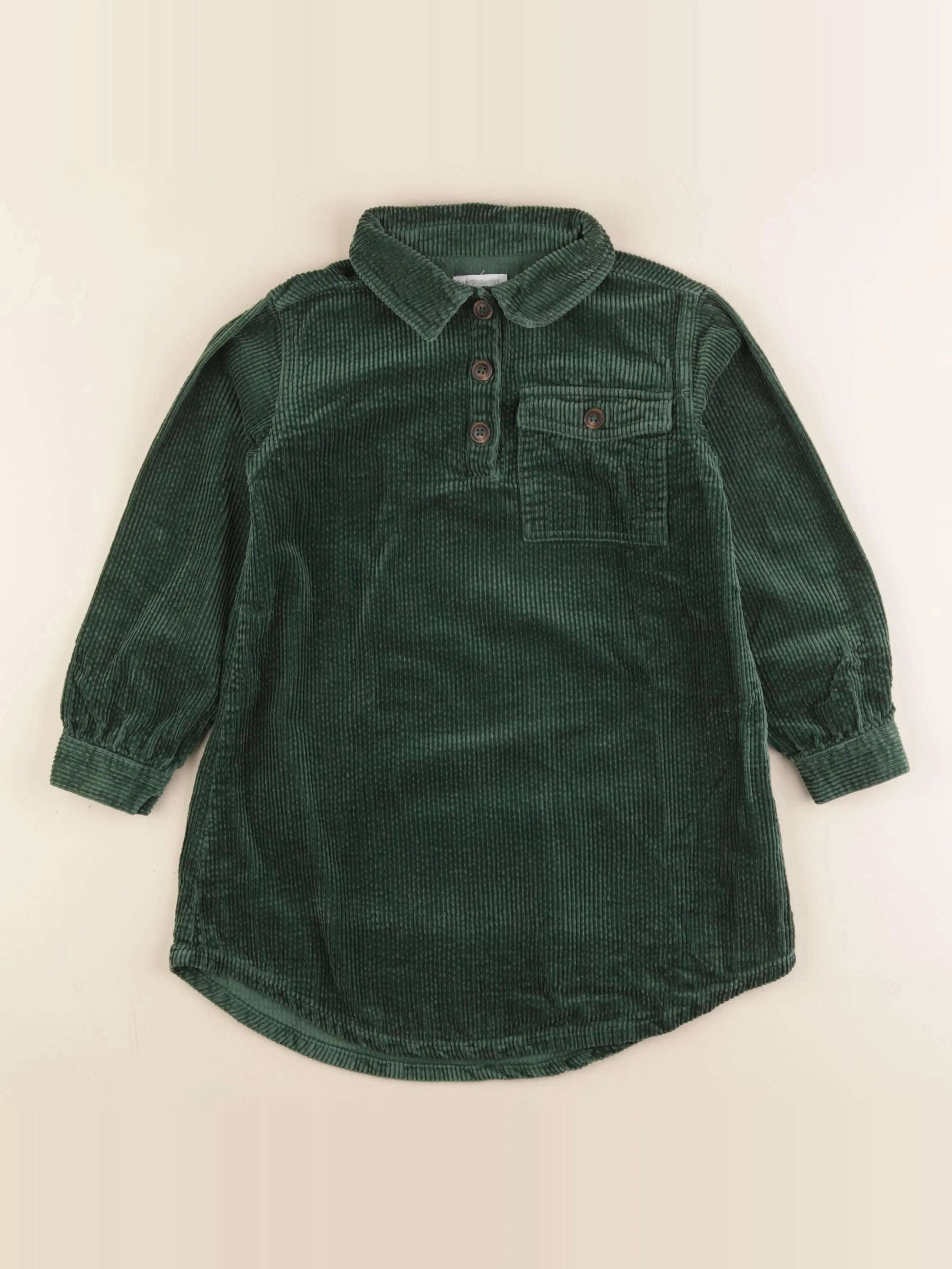Vertbaudet - robe vert - 7 ans