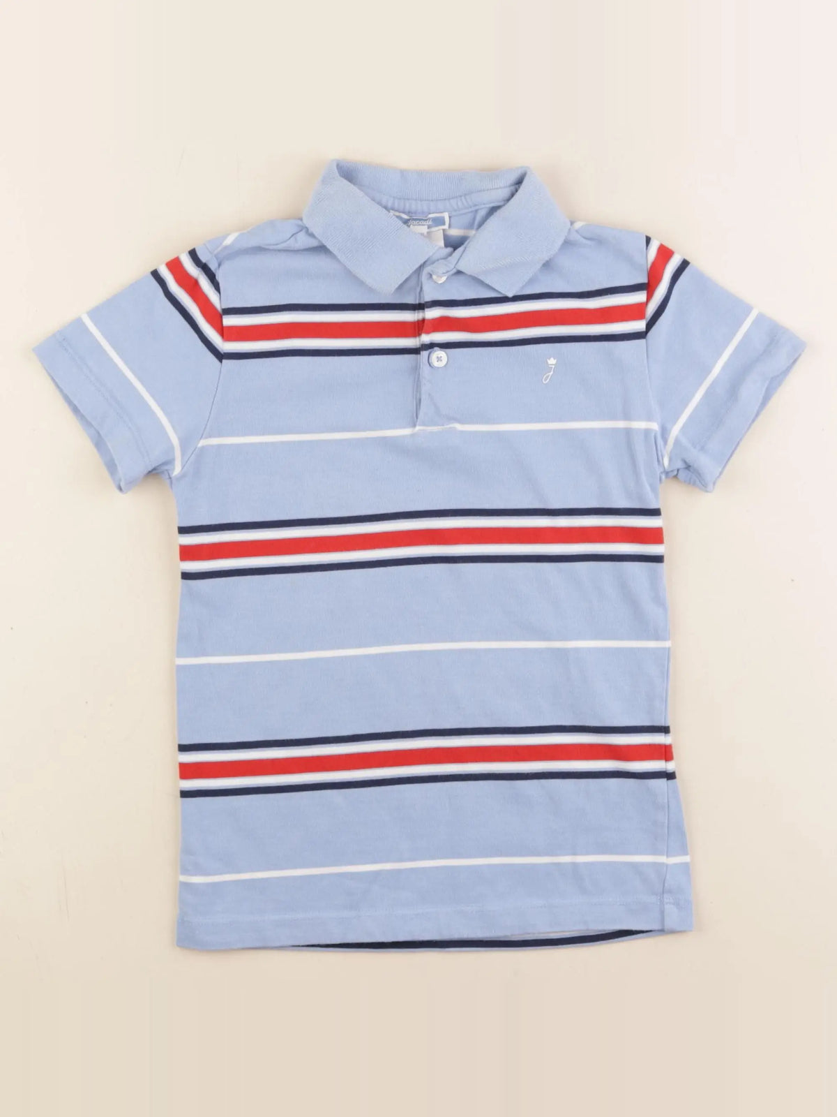 Jacadi - polo bleu - 8 ans