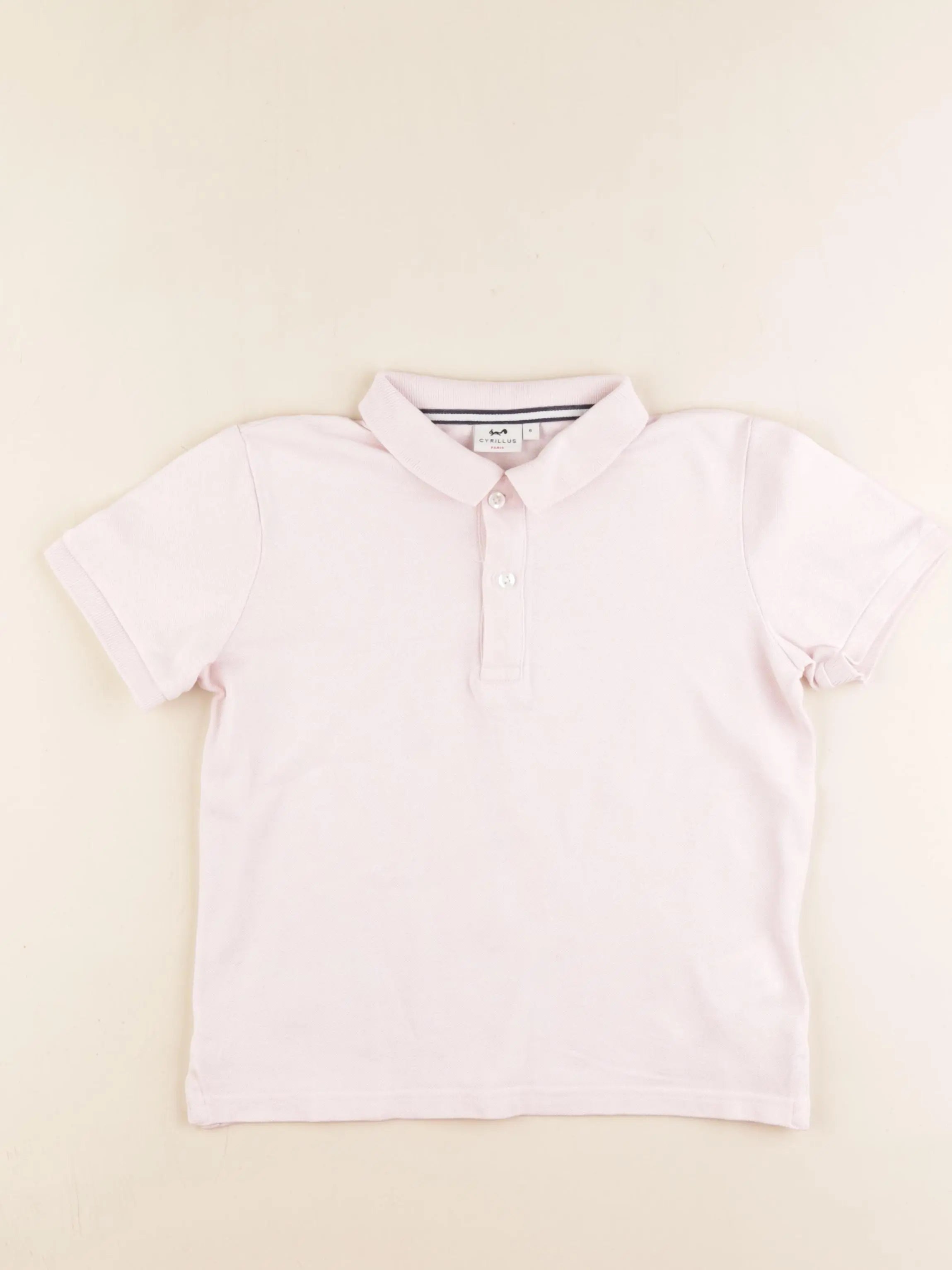 Cyrillus - polo rose - 8 ans