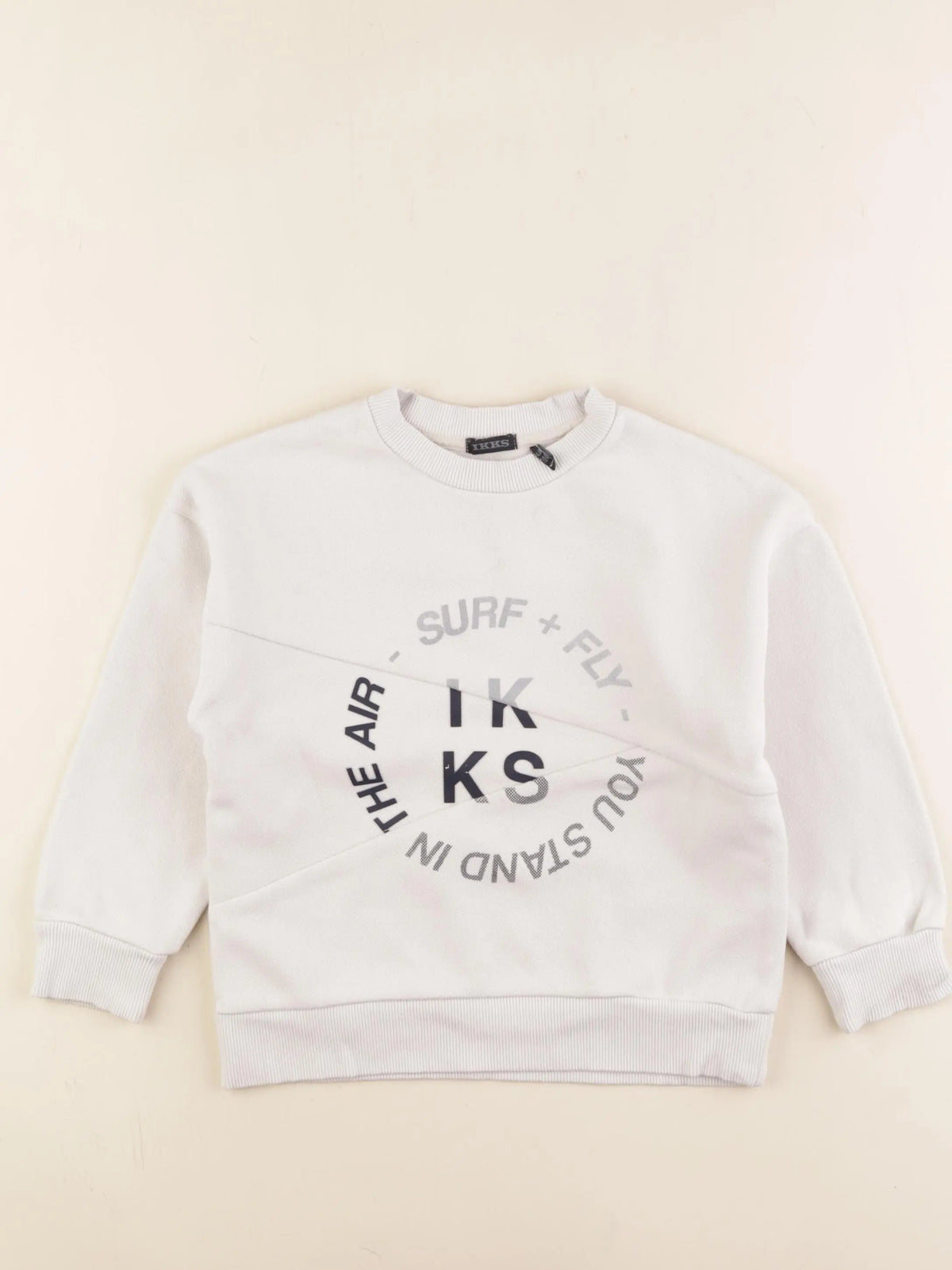 IKKS - sweat beige - 4 ans