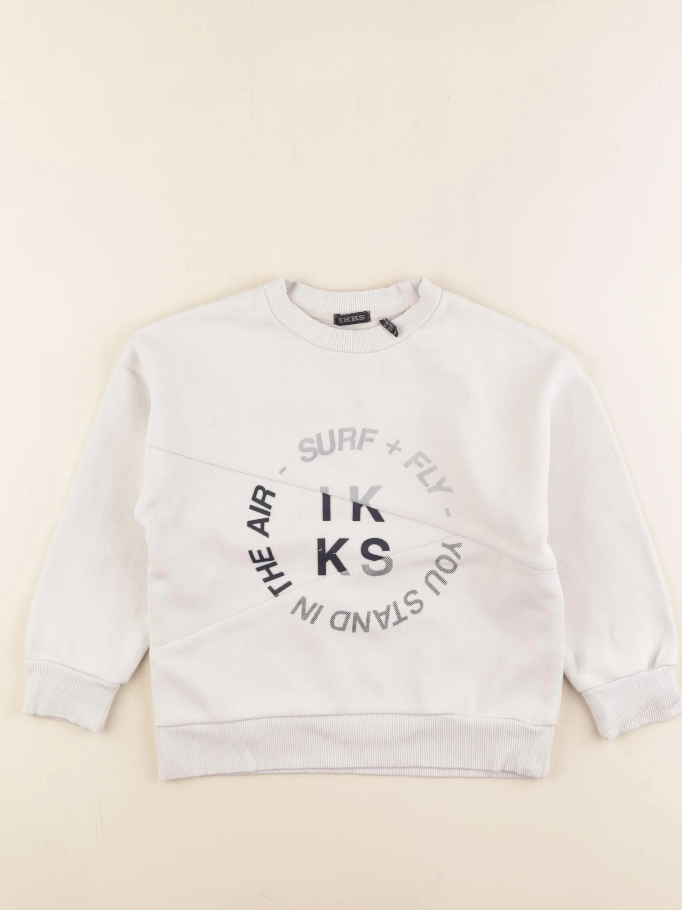 IKKS - sweat beige - 4 ans