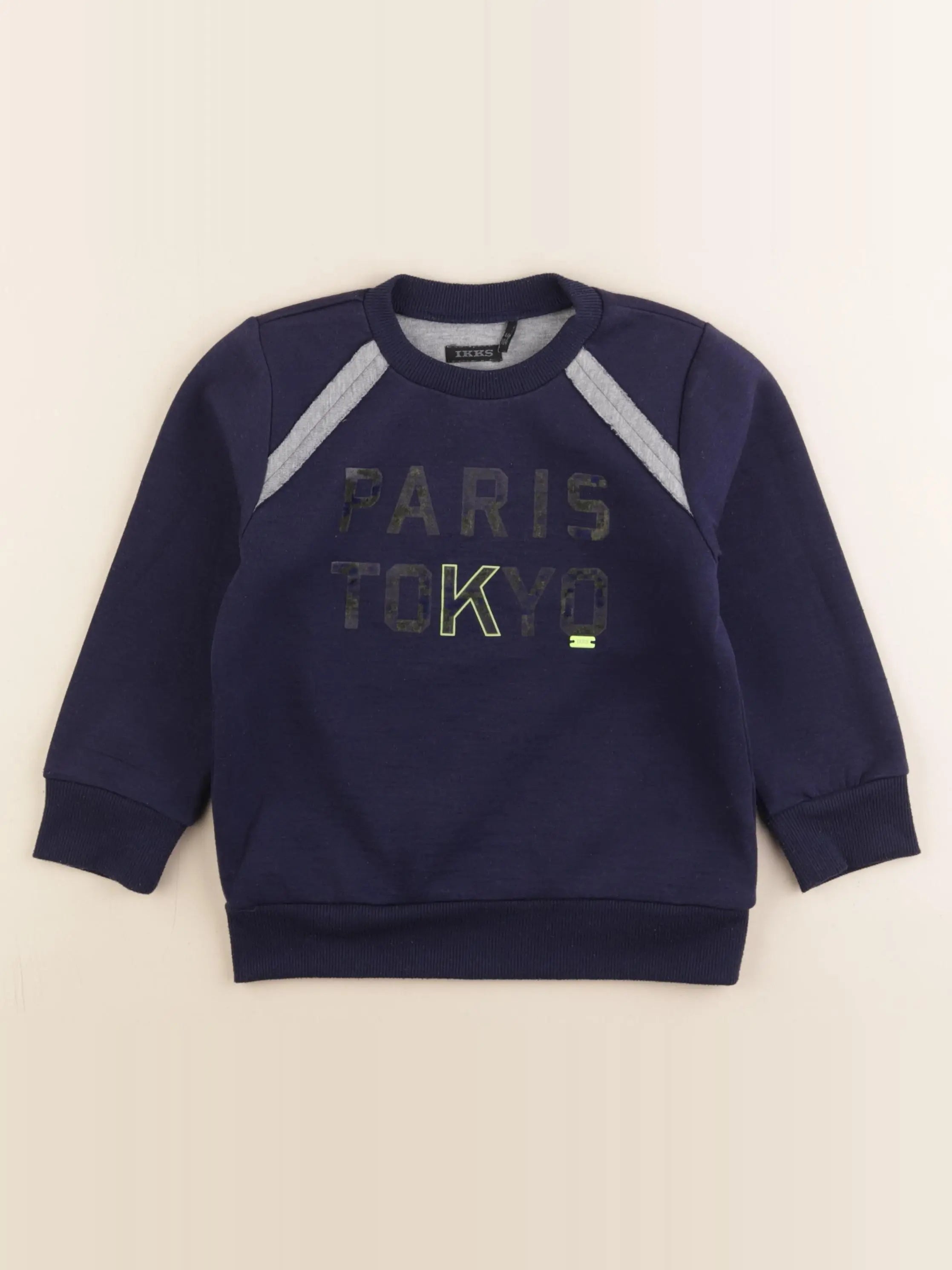 IKKS - sweat bleu - 4 ans