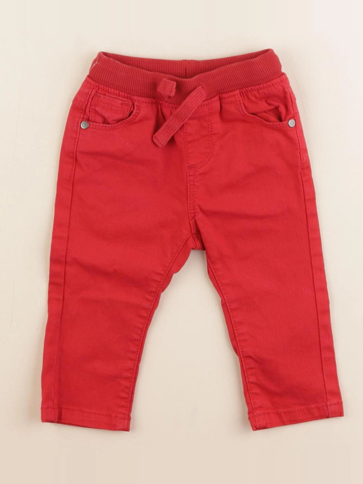 Tape à l'oeil - jegging rouge - 9 mois