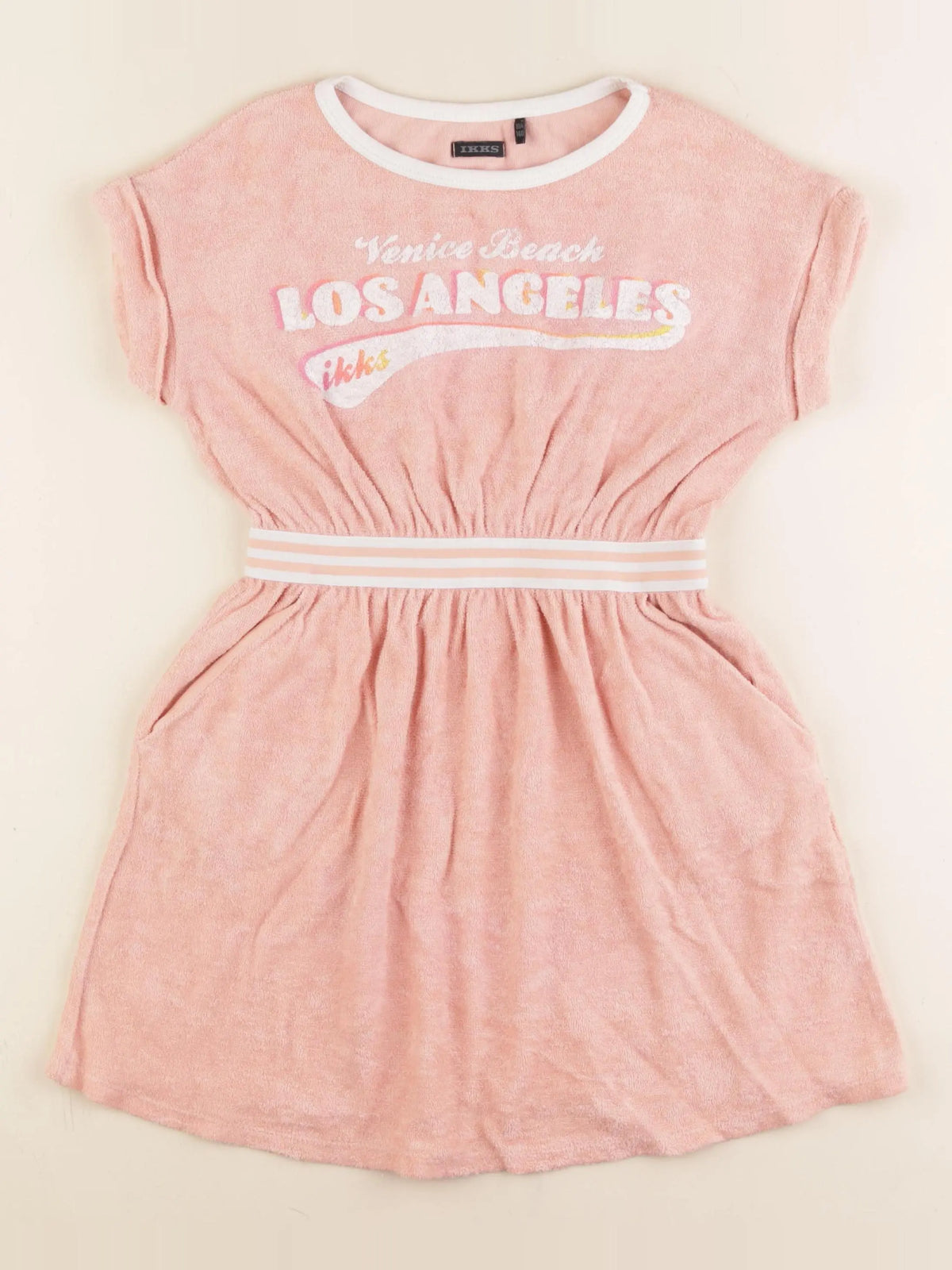 IKKS - robe rose - 10 ans