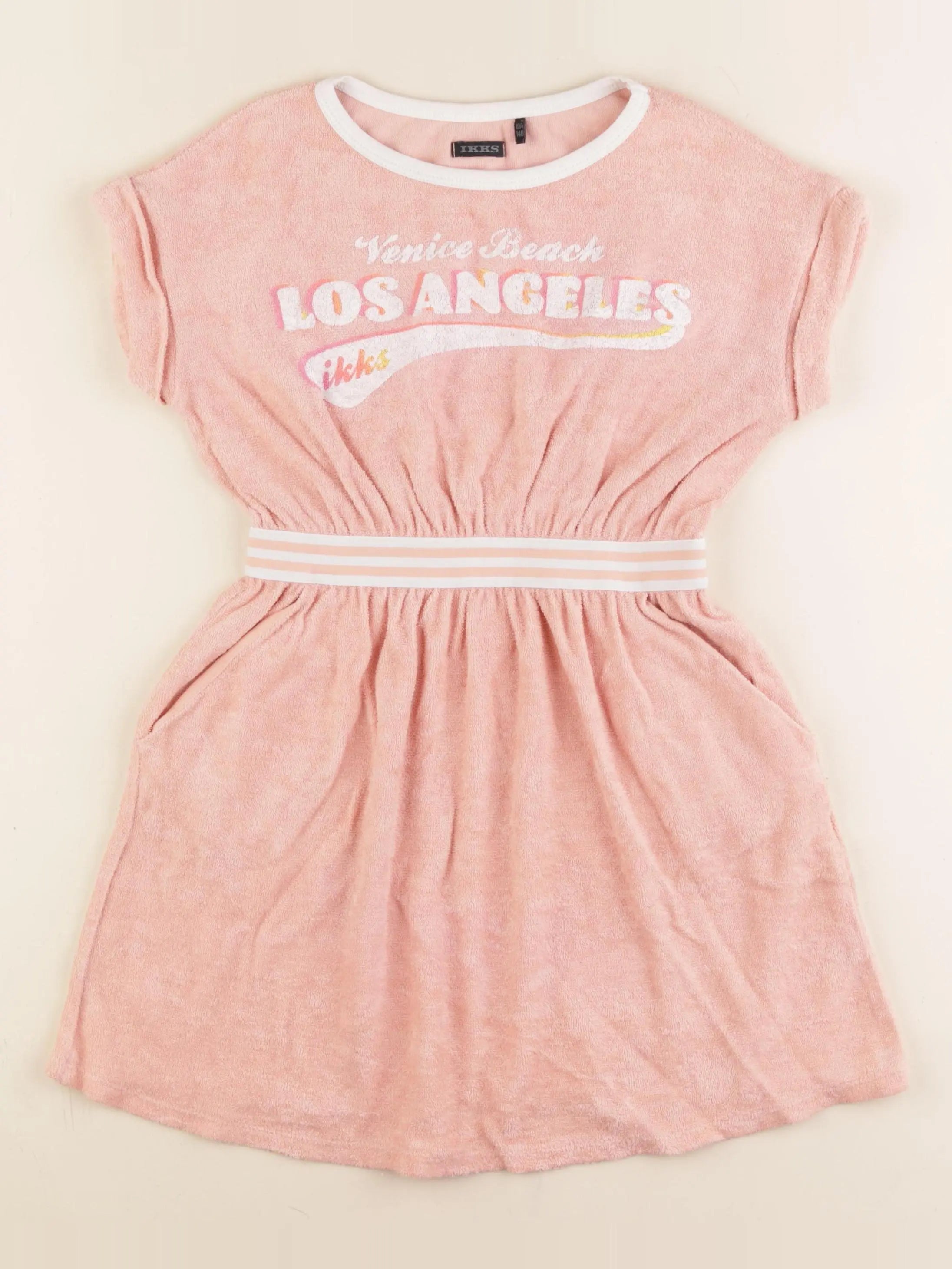 IKKS - robe rose - 10 ans