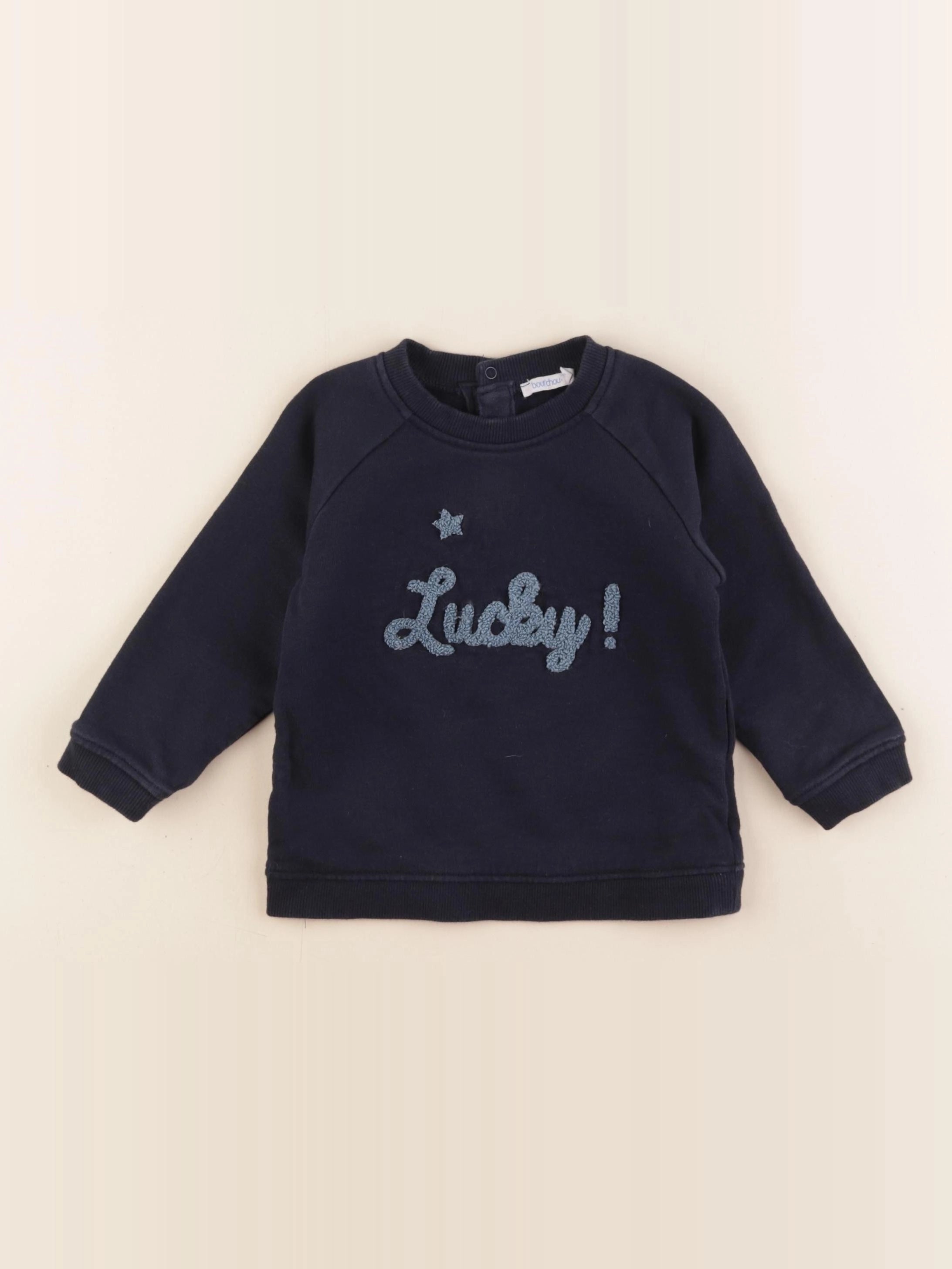 Boutchou - sweat bleu - 24 mois