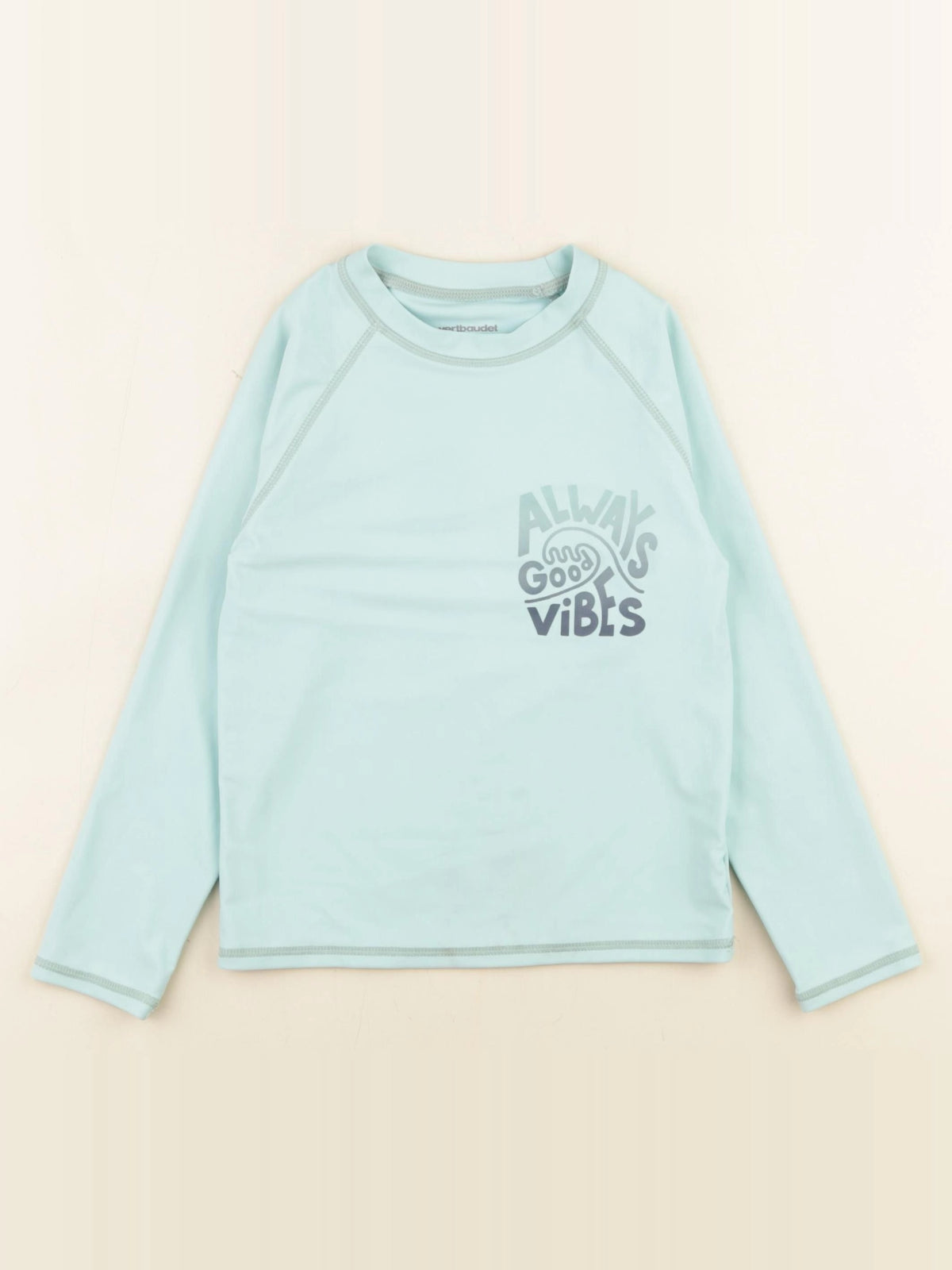 Vertbaudet - tee-shirt de bain bleu - 6 ans