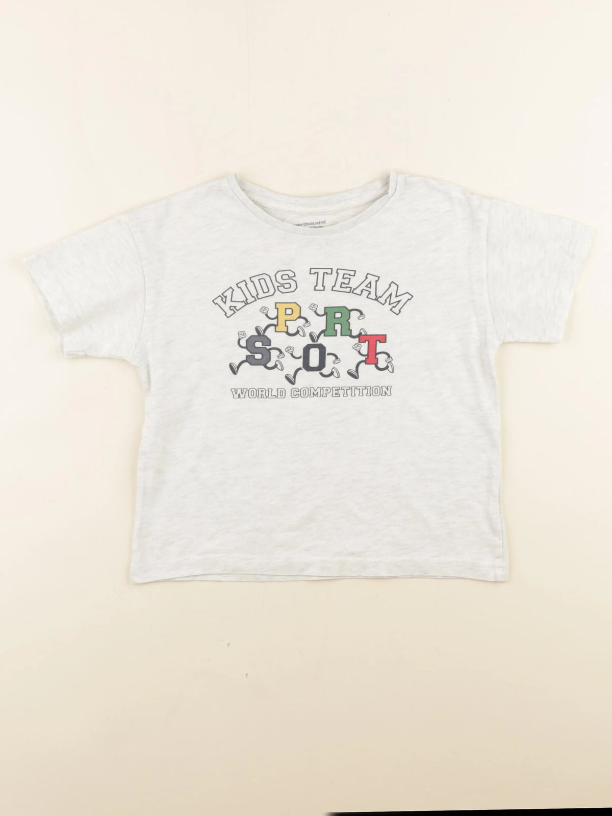 Vertbaudet - tee-shirt gris - 5 ans