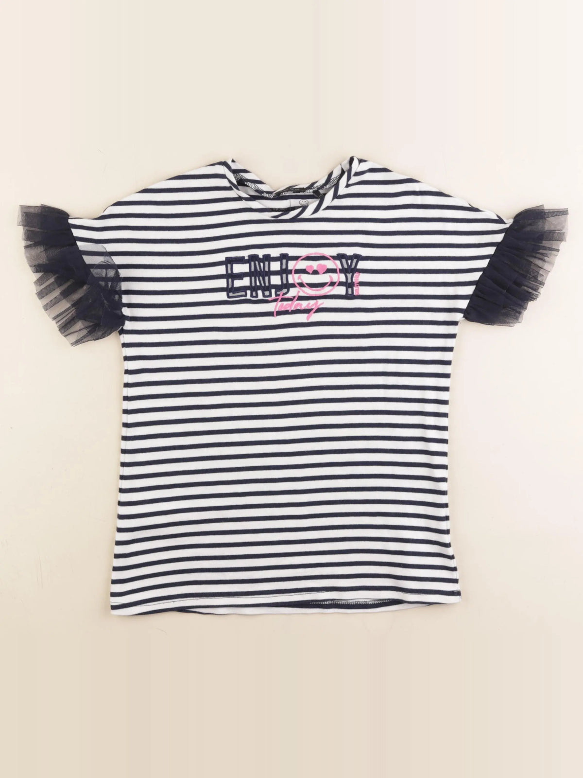 IKKS - robe blanc, bleu - 4 ans