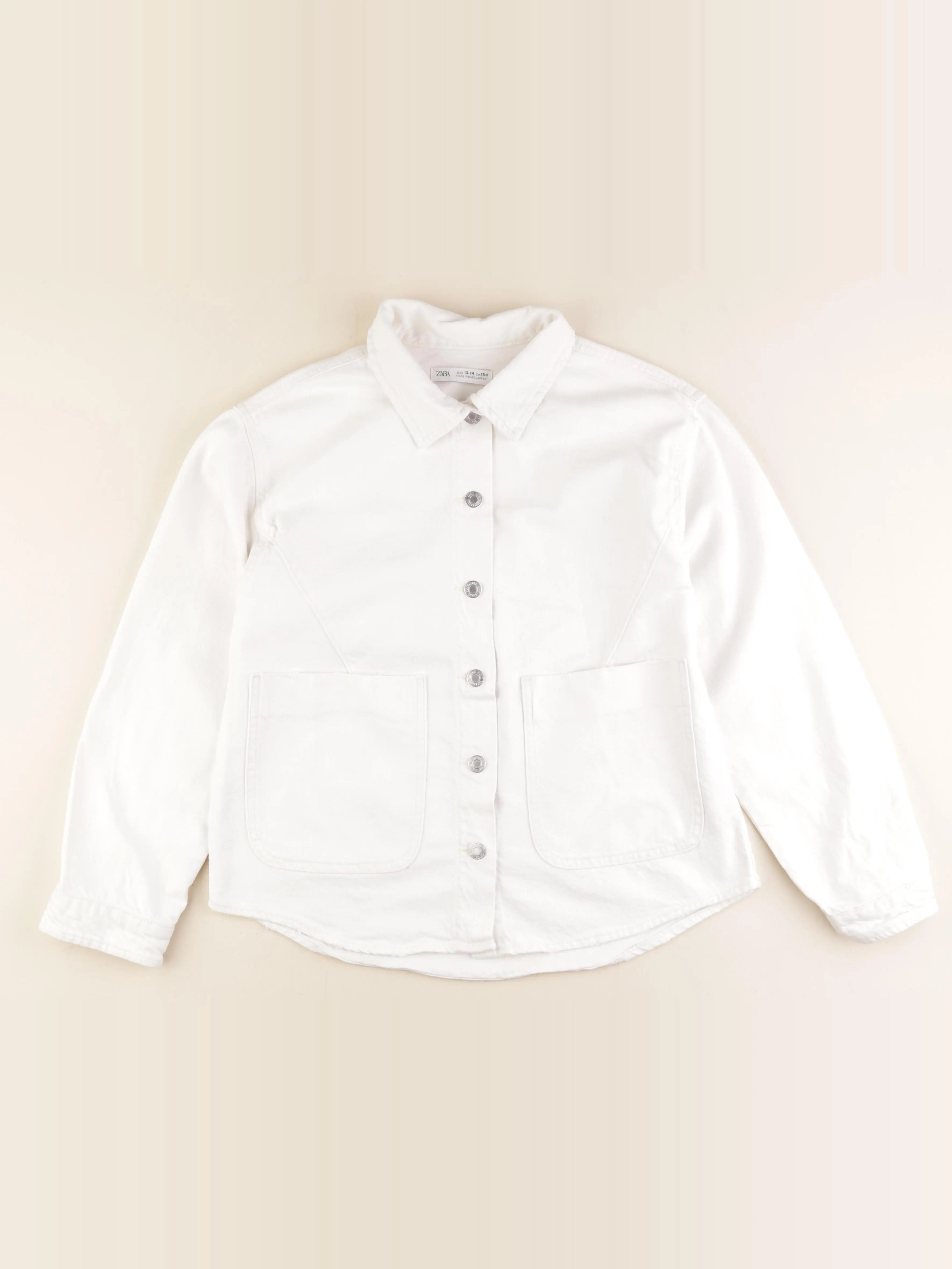 Zara - veste blanc - 13/14 ans