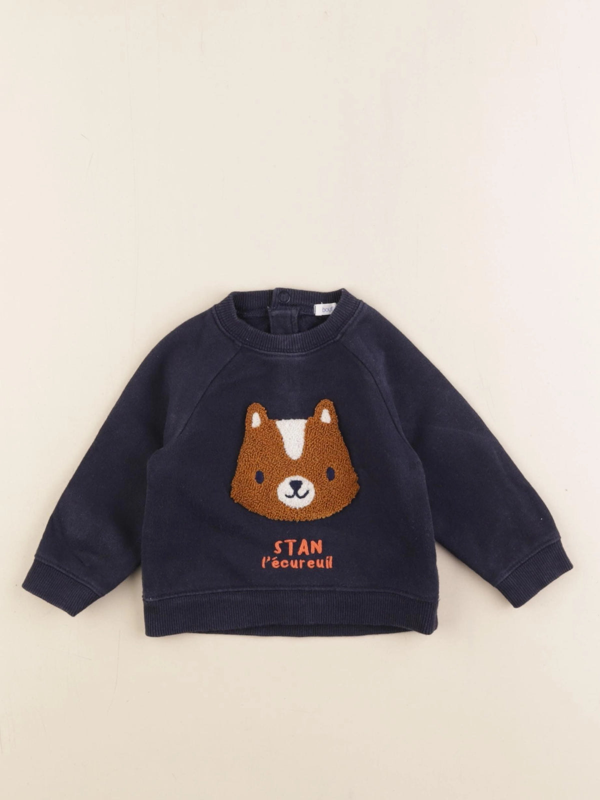 Boutchou - sweat bleu - 6 mois
